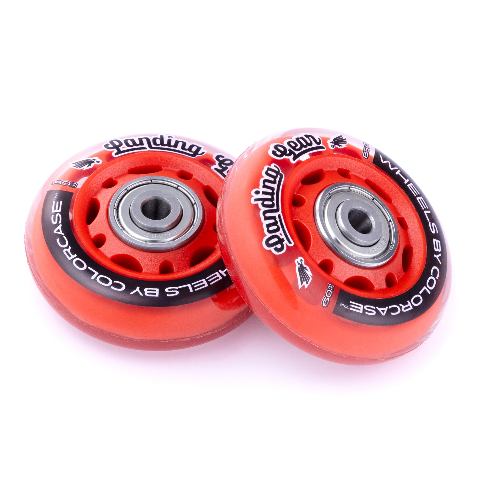 Red - ColorCase Landing Gear Wheels for Pelican Protector 1510 and 1560 Cases
