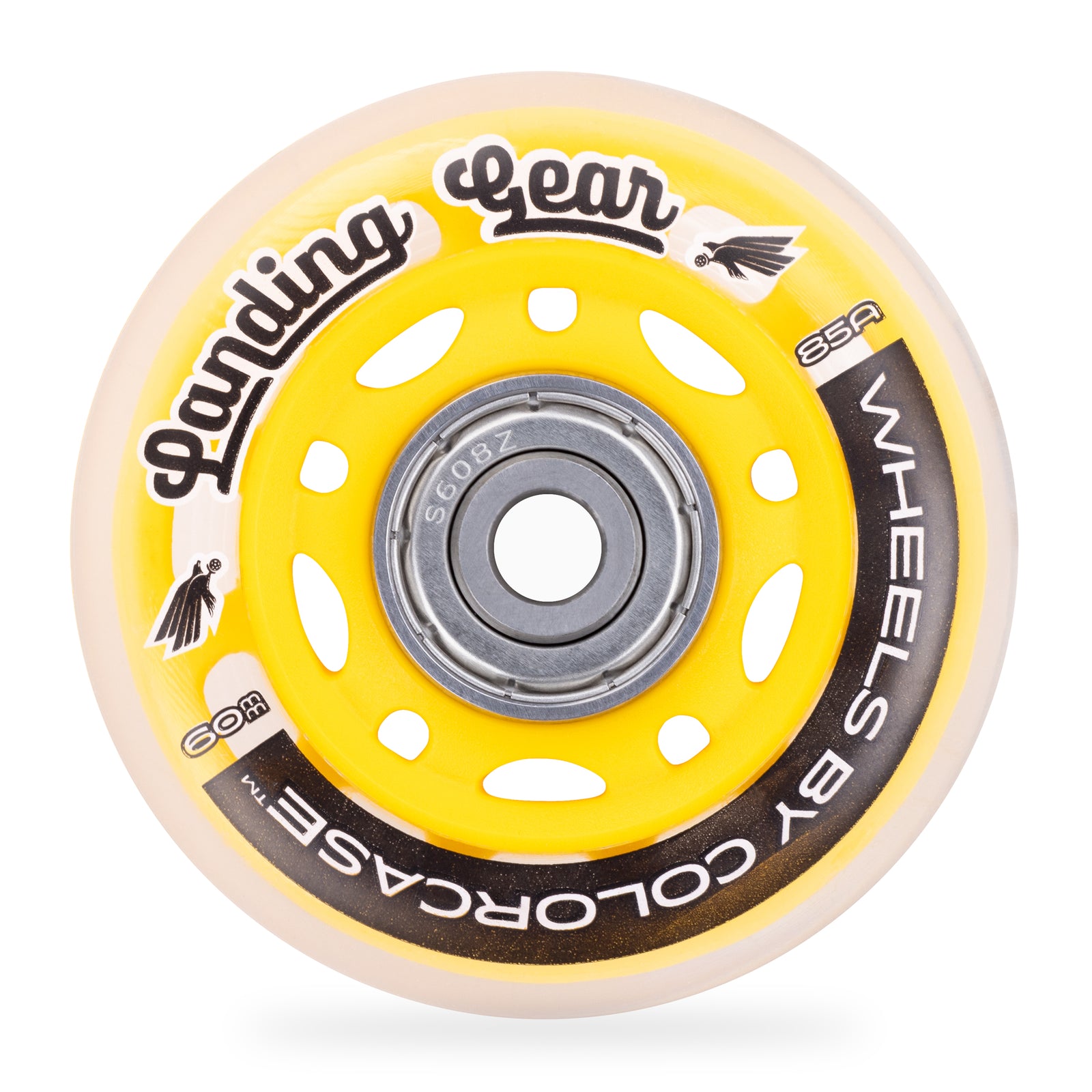 Yellow - ColorCase Landing Gear Wheels for Pelican Protector 1510 and 1560 Cases