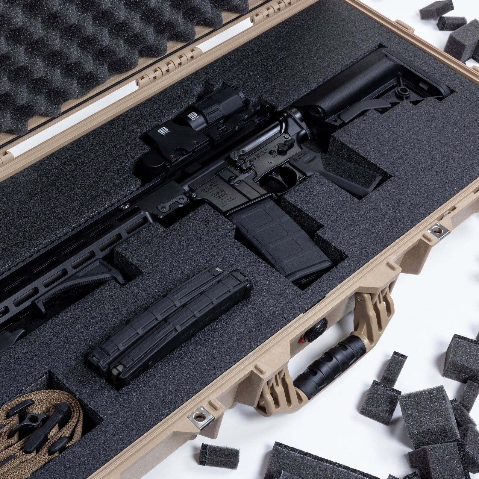 Pelican 1700 Replacement Foam Set (3 Pieces) - 1 Skinned Pluck, 1 Solid & 1 Convoluted Lid Foam -