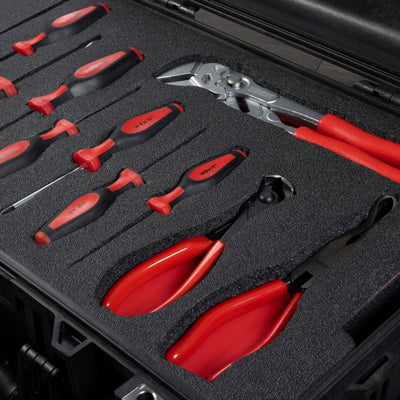 Pelican 1595 Air Tool Foam Kit (Set of 5 Black Foam Pieces, 5 Red Plastic Backers) ColorCase