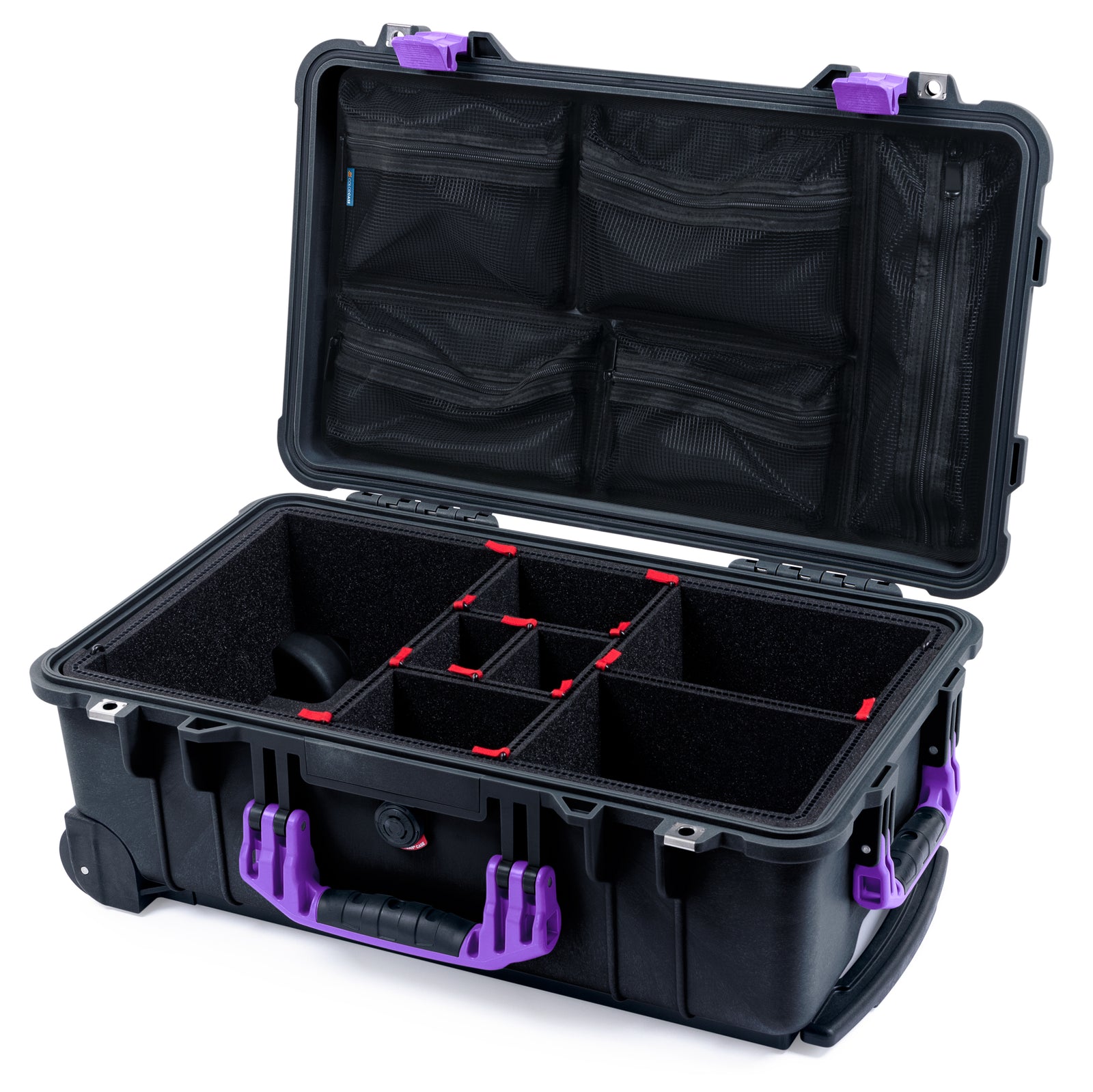 Pelican 1510 Case - Black & Purple