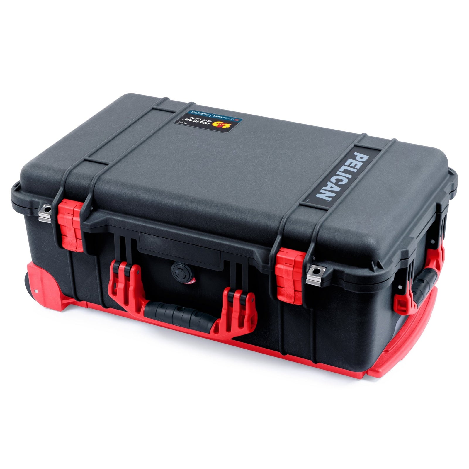 Pelican 1510 Case - Black & Red Trolley - Empty (Case Only)