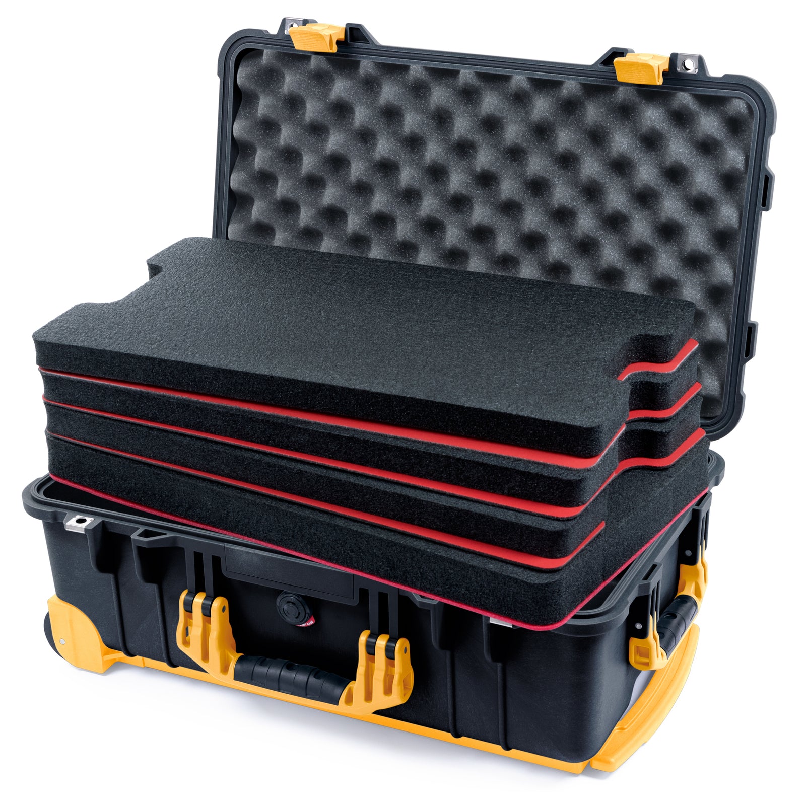 Pelican 1510 Case - Black & Yellow Trolley