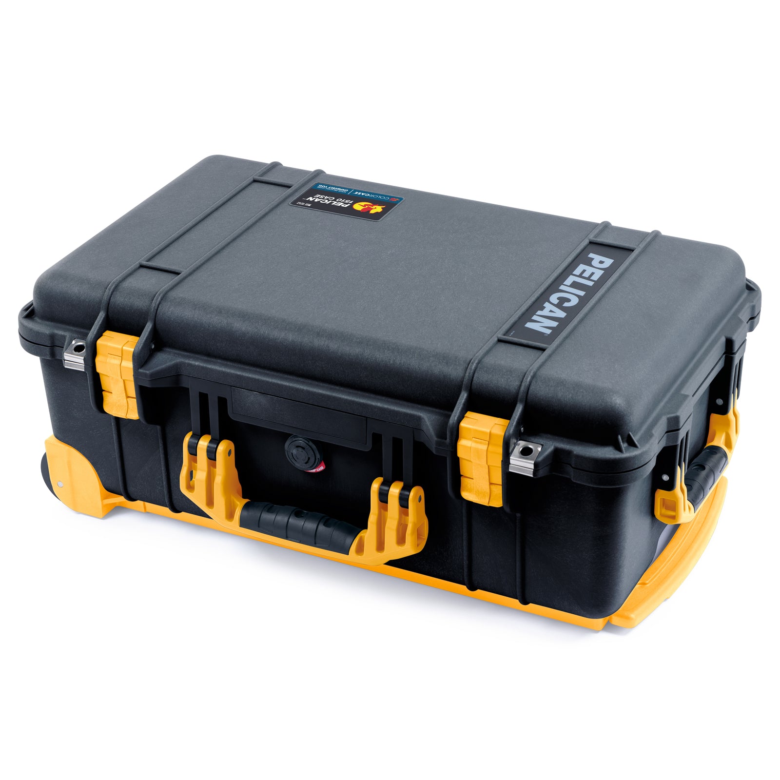 Pelican 1510 Case - Black & Yellow Trolley