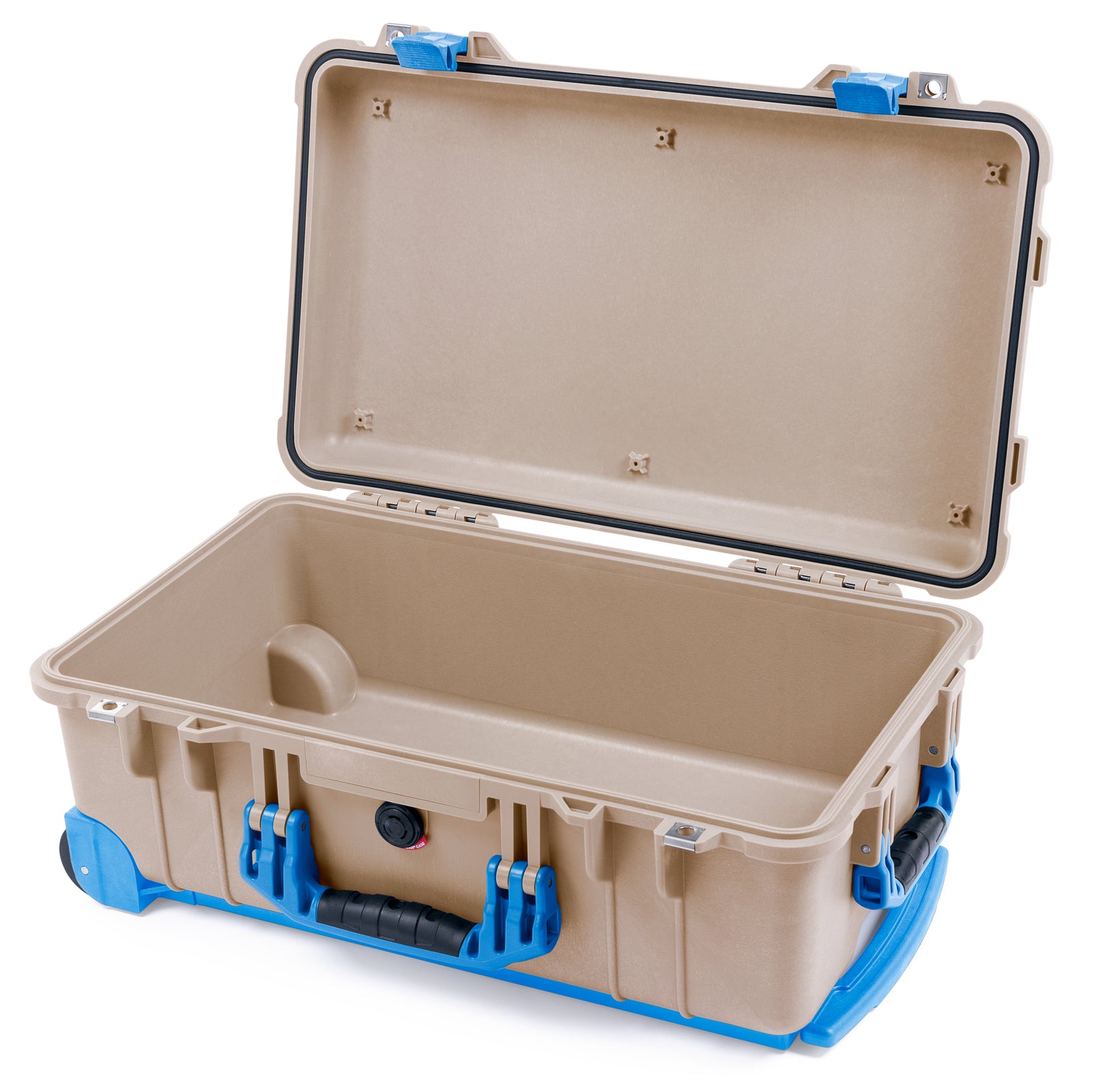 Pelican 1510 Case - Desert Tan & Blue Trolley