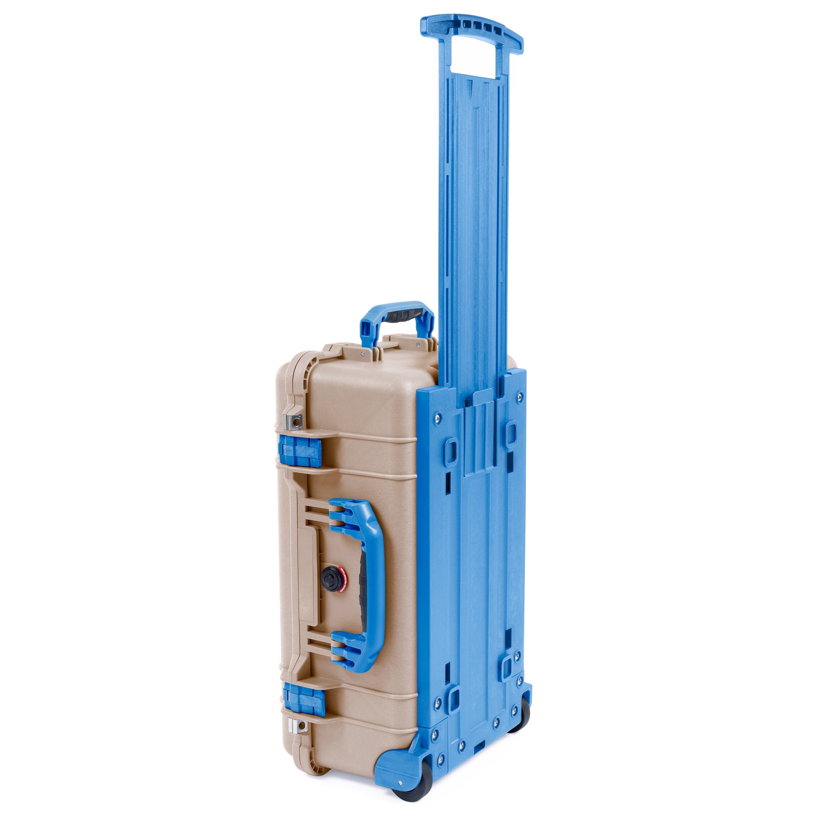 Pelican 1510 Case - Desert Tan & Blue Trolley