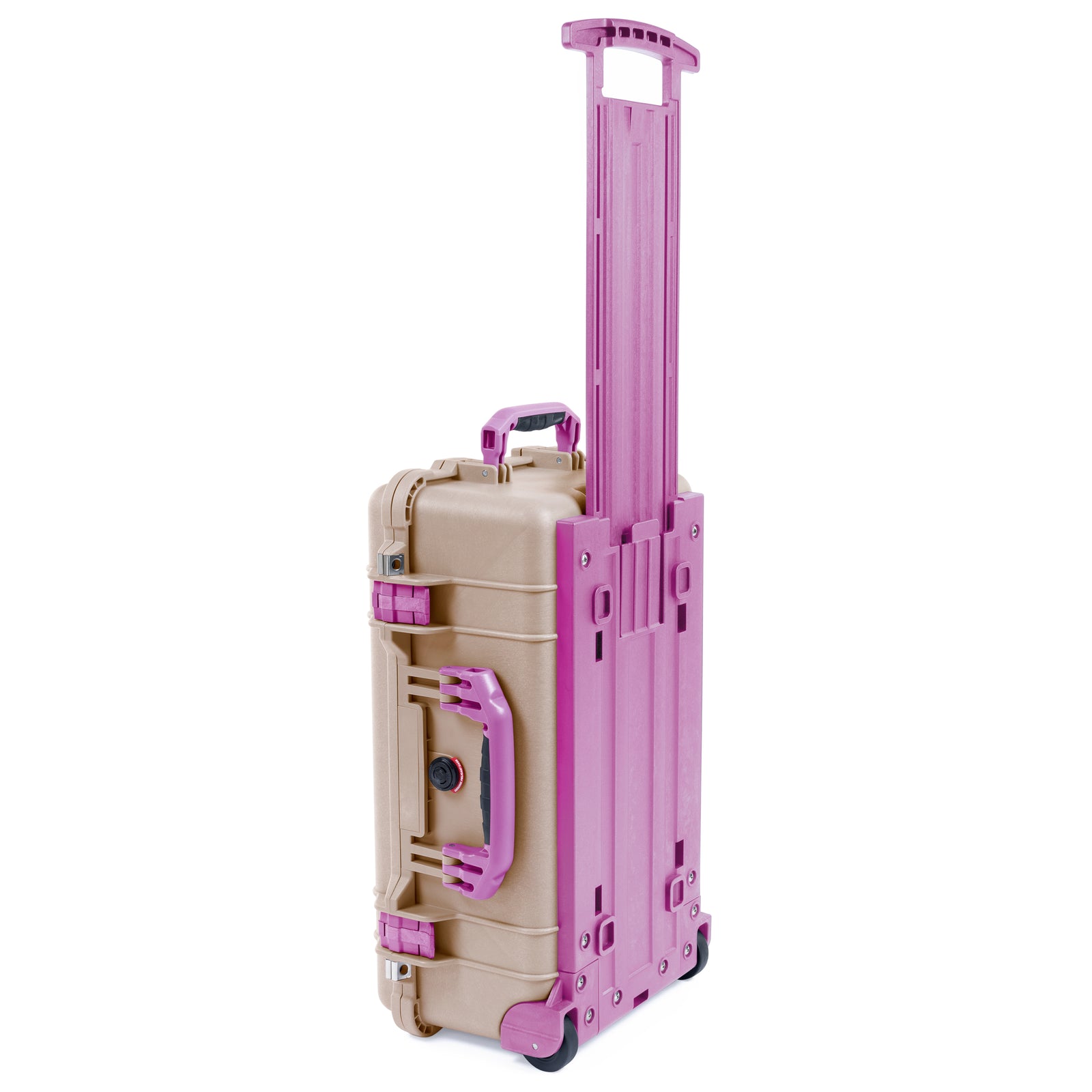 Pelican 1510 Case - Desert Tan & Magenta Trolley