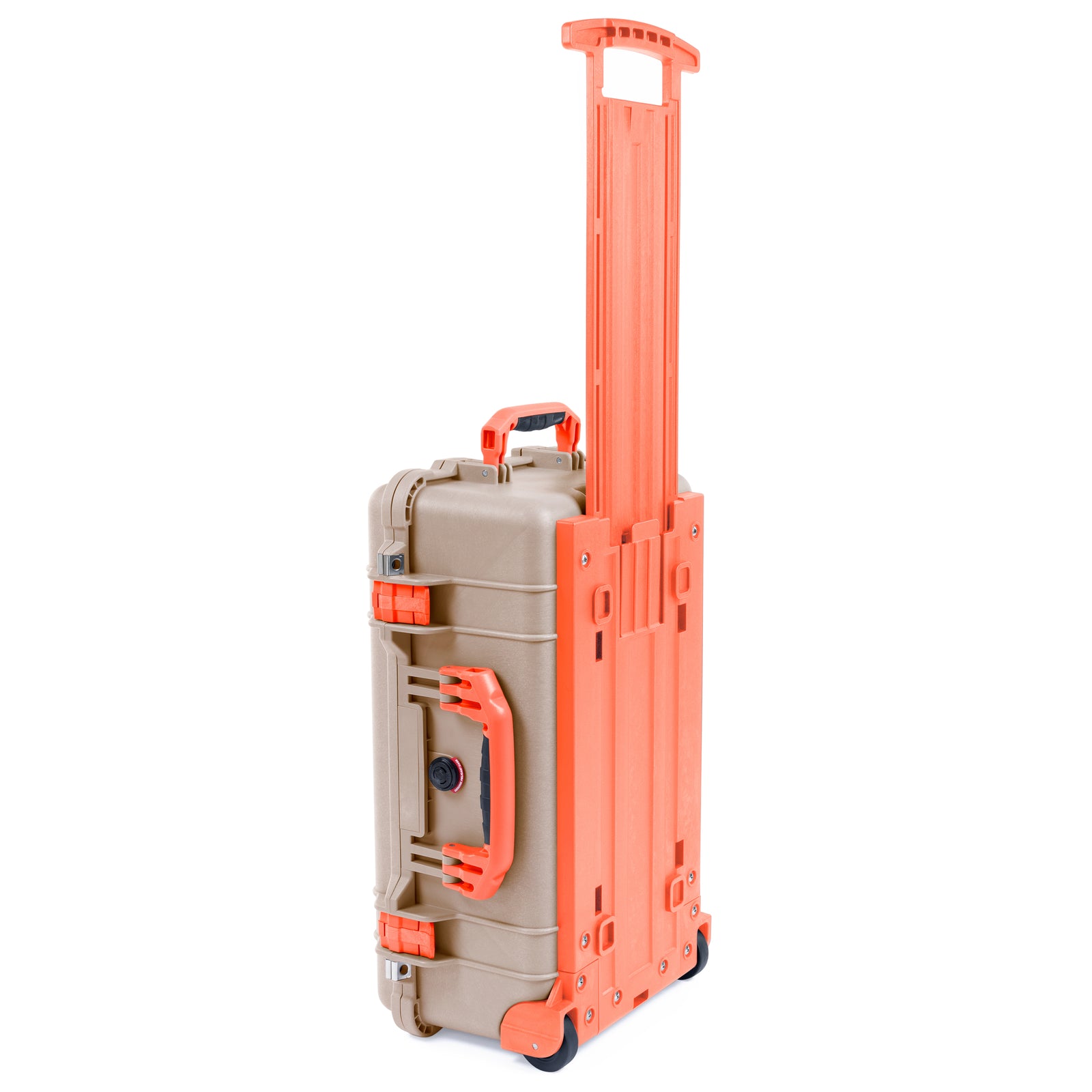 Pelican 1510 Case - Desert Tan & Orange Trolley