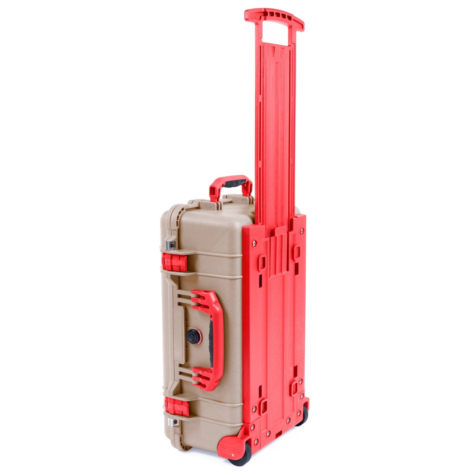 Pelican 1510 Case - Desert Tan & Red Trolley - Empty (Case Only)