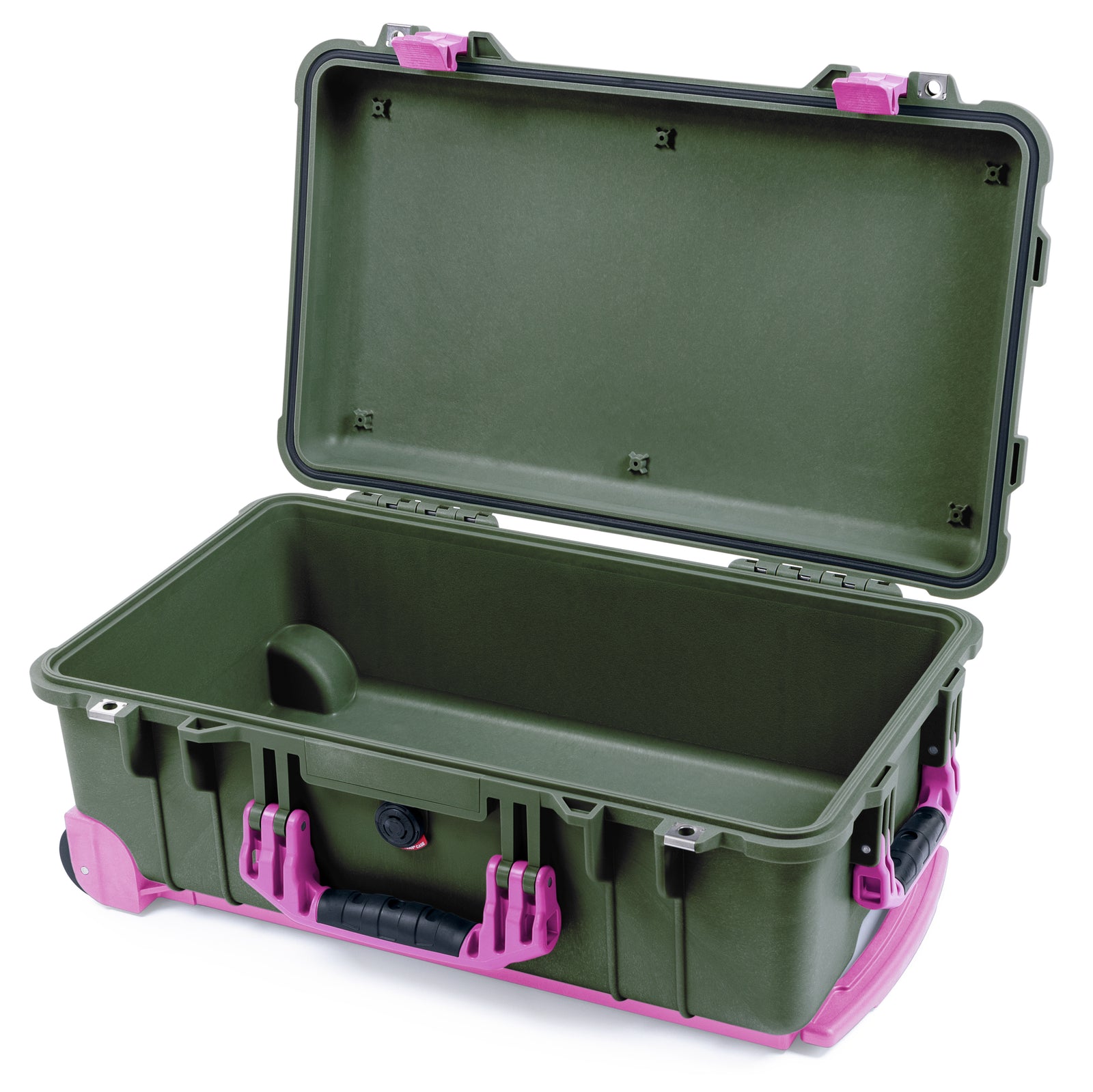 Pelican 1510 Case - OD Green & Magenta Trolley
