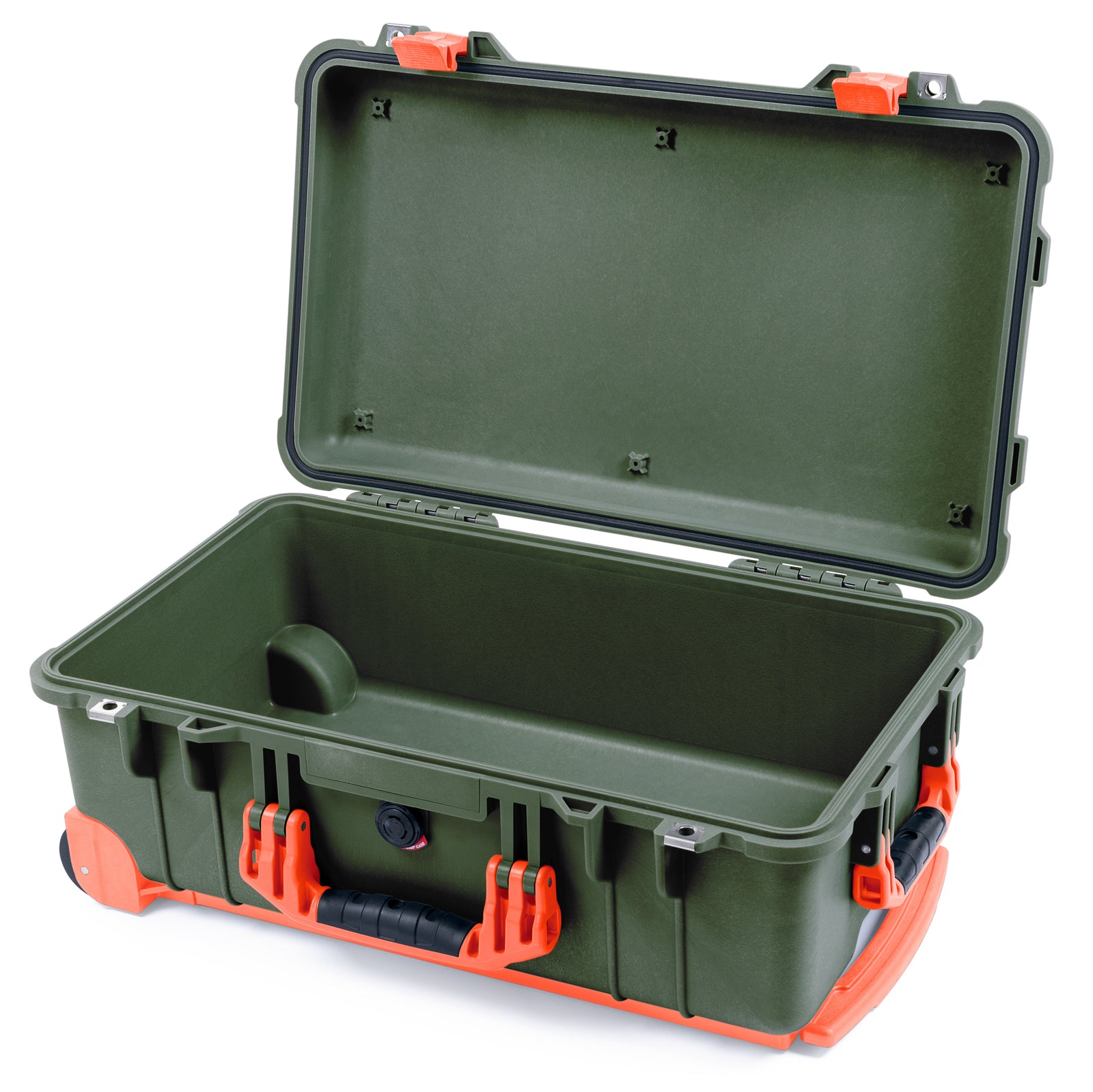 Pelican 1510 Case - OD Green & Orange Trolley