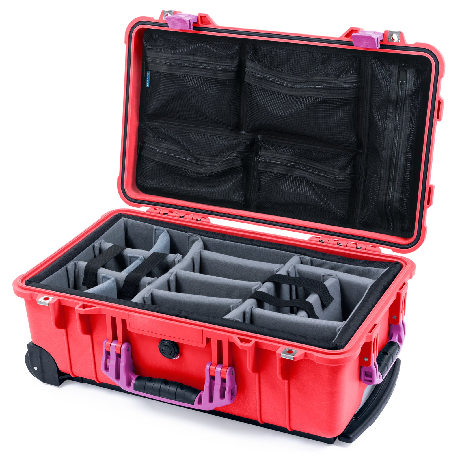 Pelican 1510 Case - Red & Magenta