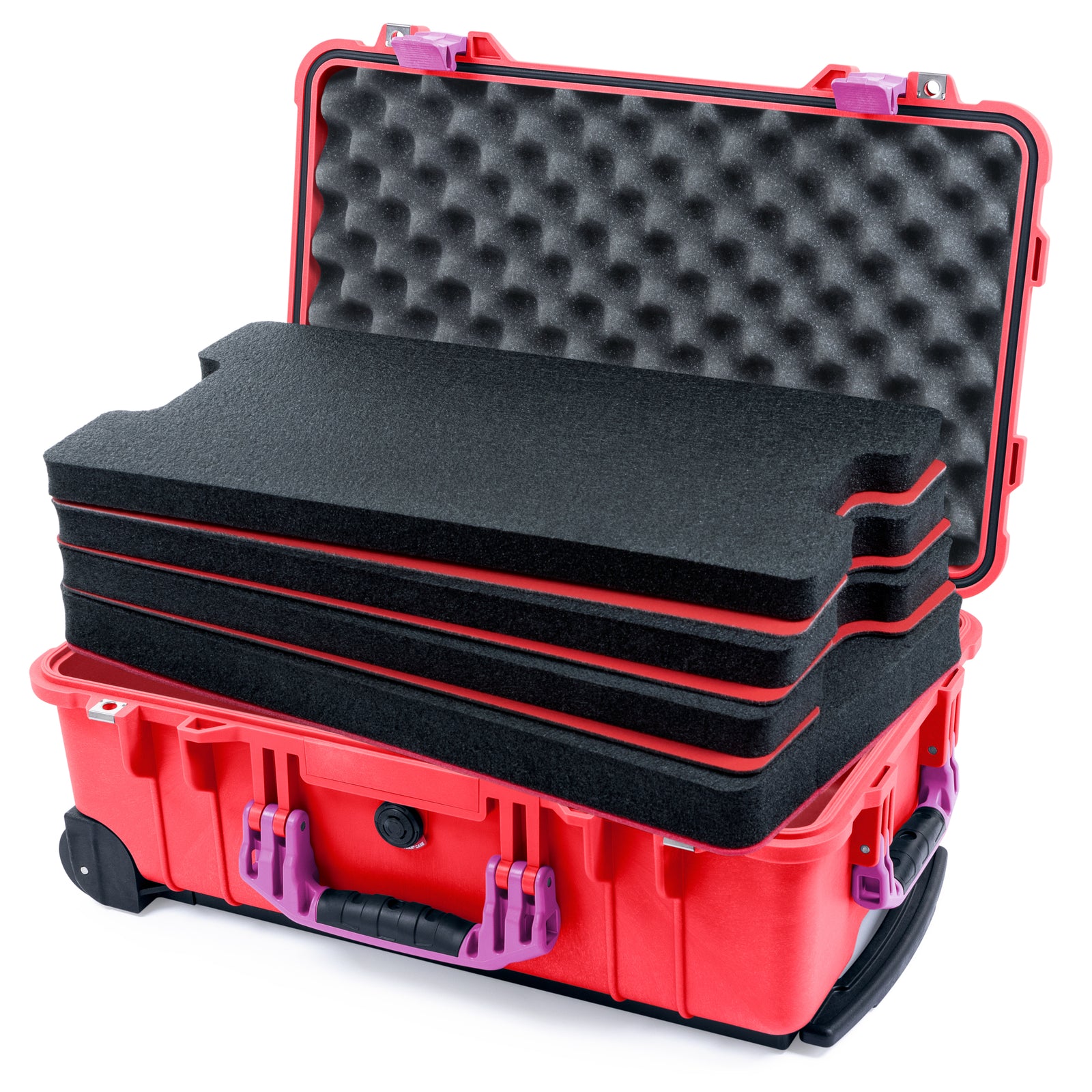 Pelican 1510 Case - Red & Magenta