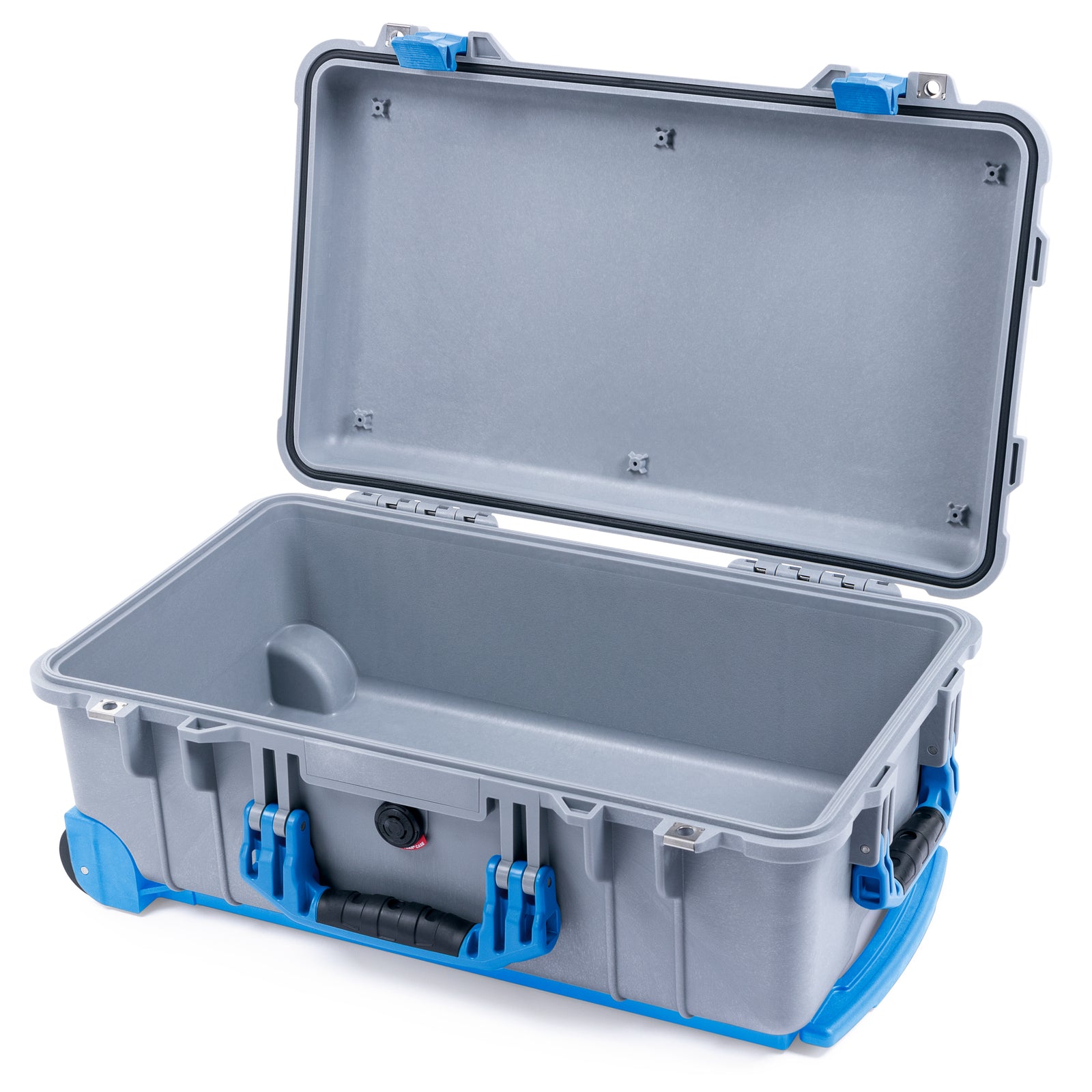 Pelican 1510 Case - Silver & Blue Trolley