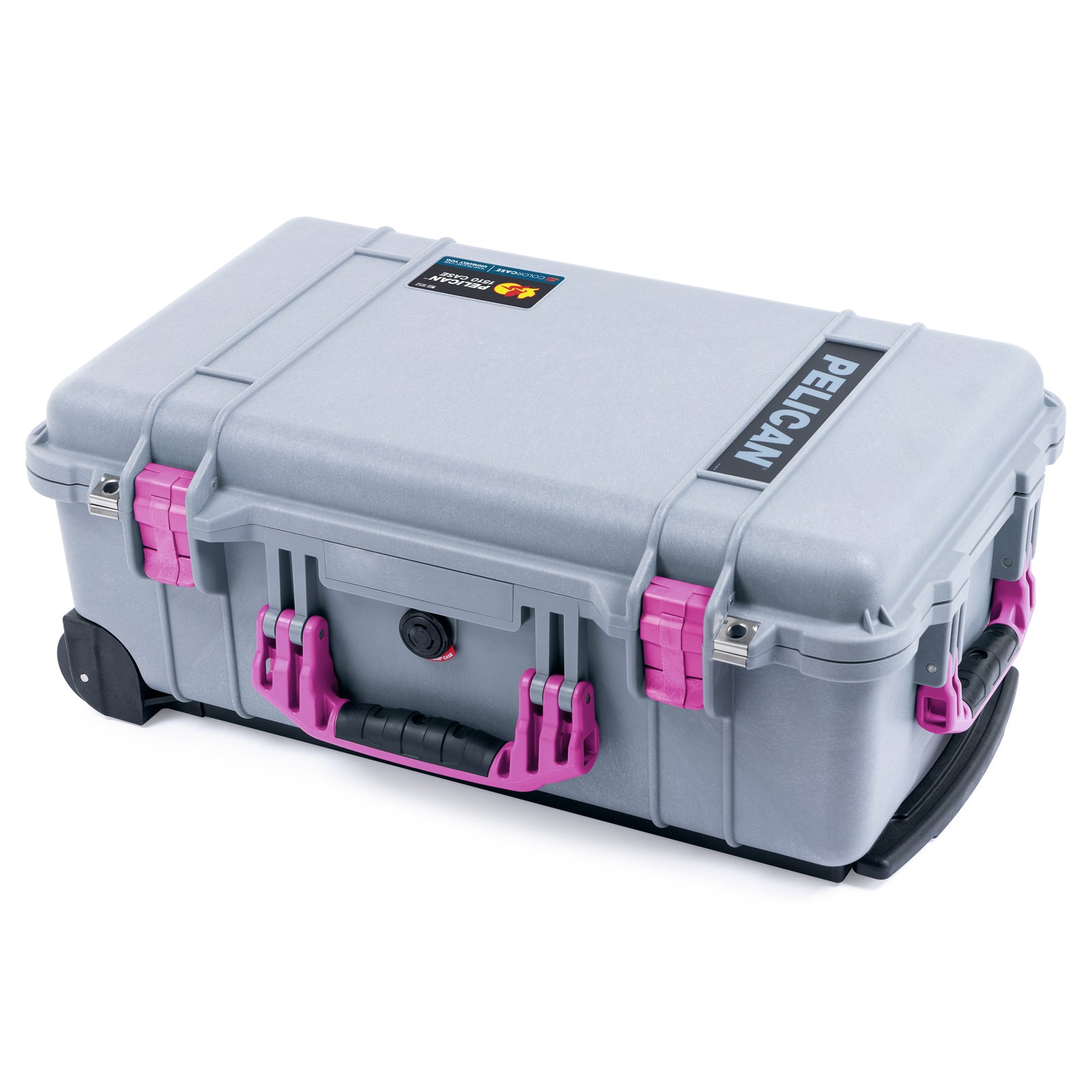 Pelican 1510 Case - Silver & Magenta