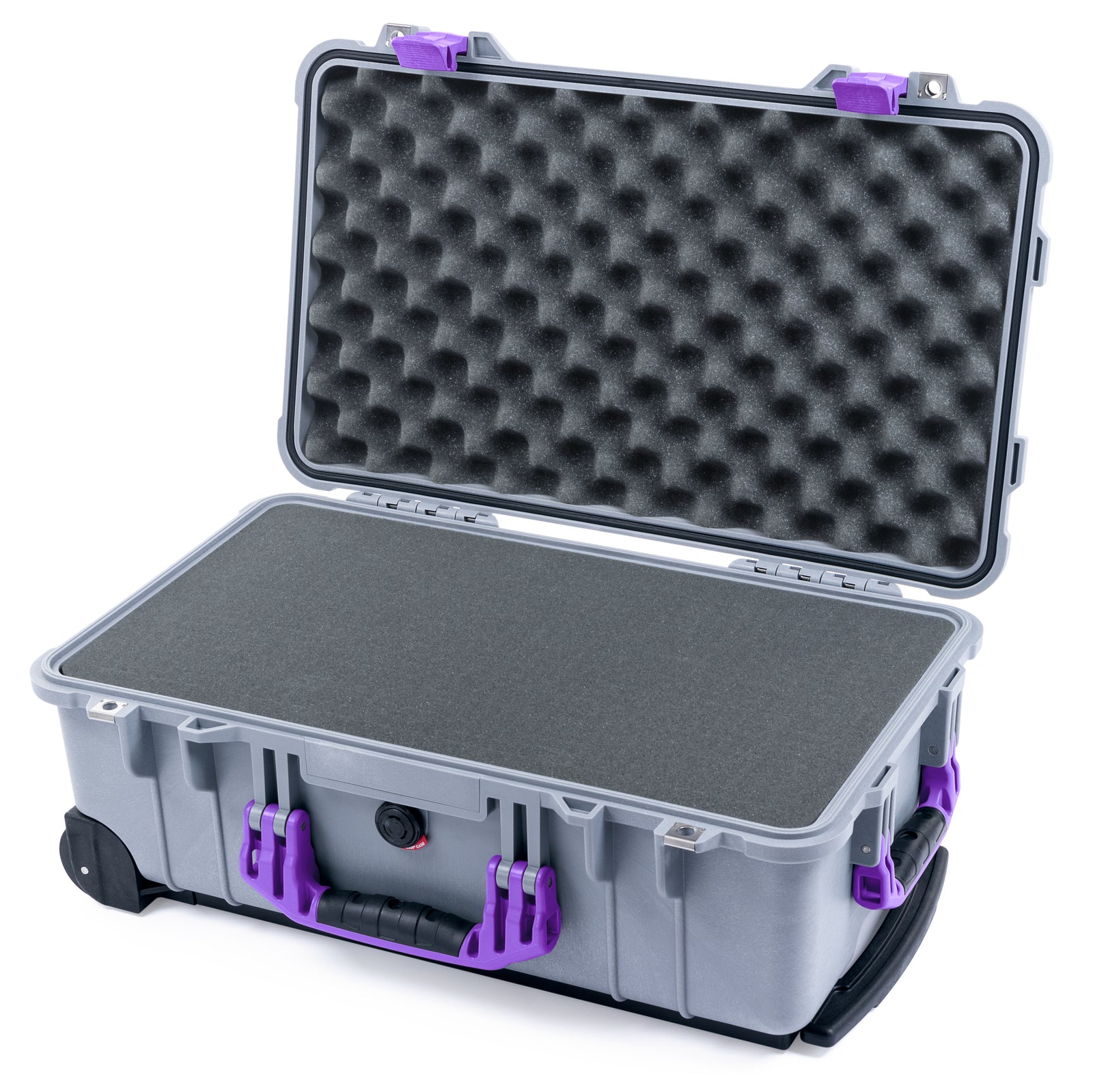 Pelican 1510 Case - Silver & Purple