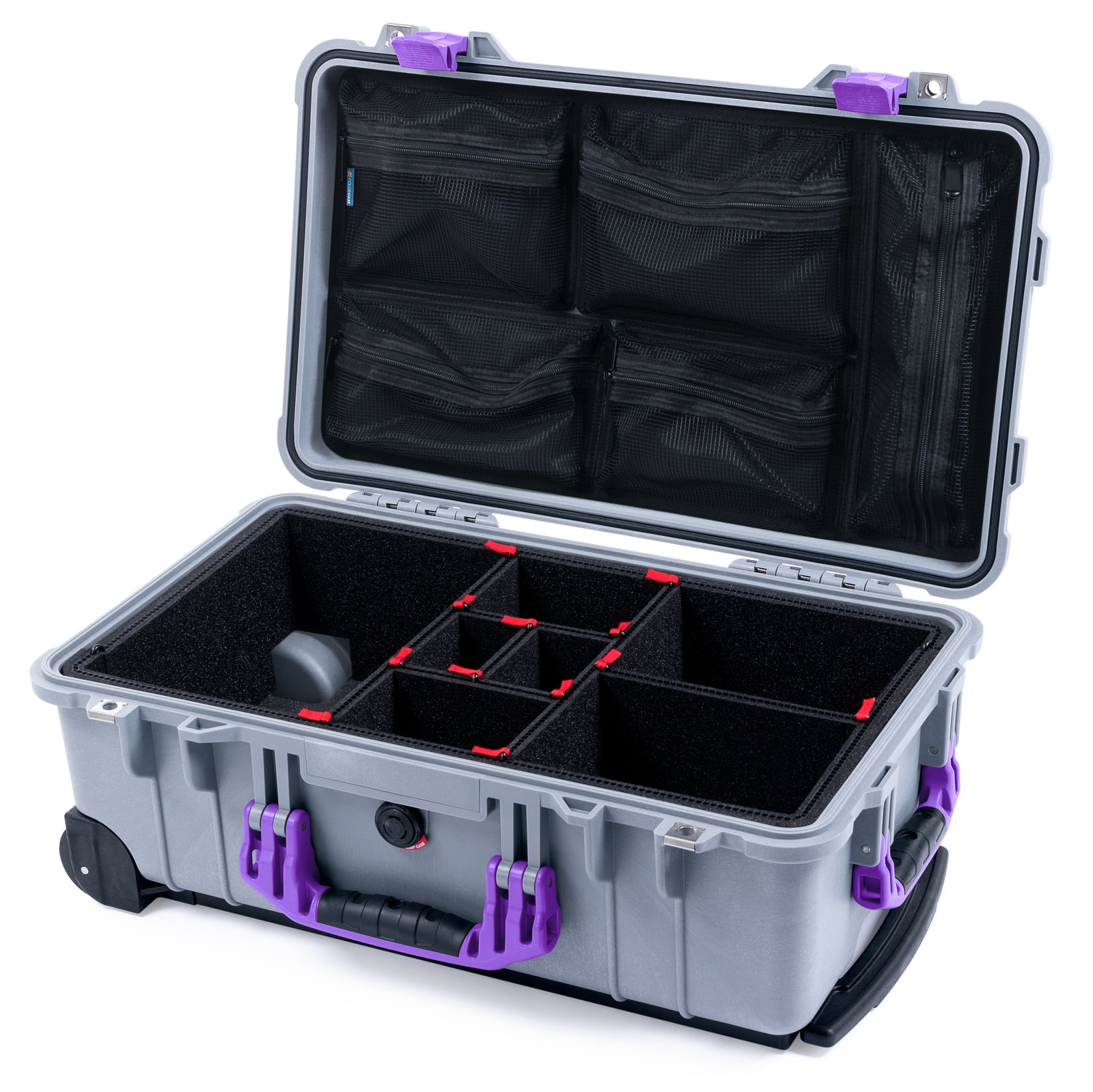 Pelican 1510 Case - Silver & Purple