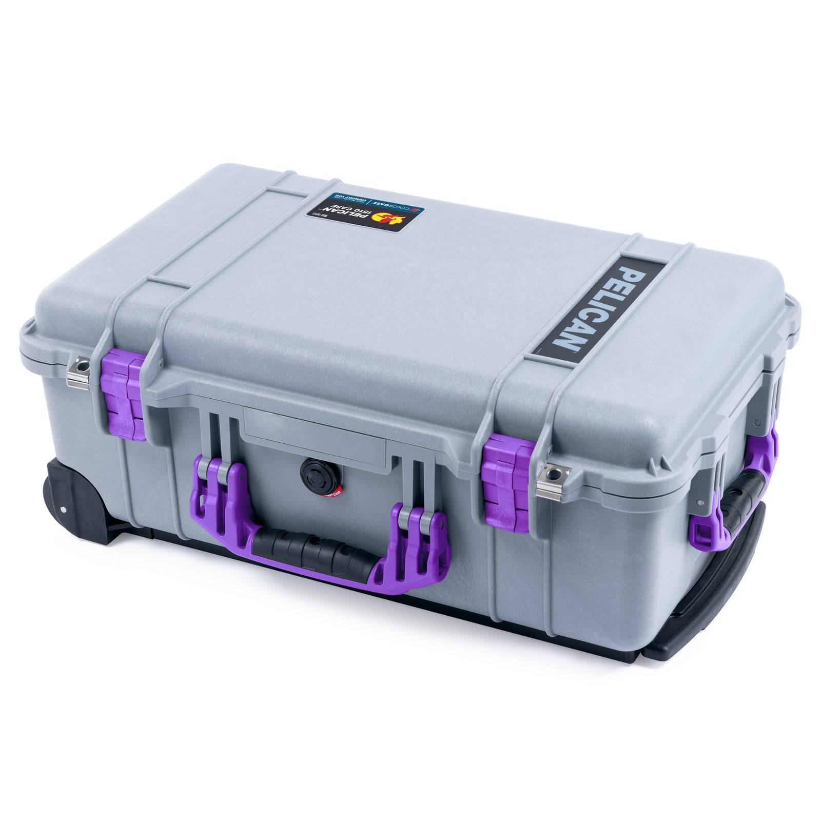 Pelican 1510 Case - Silver & Purple