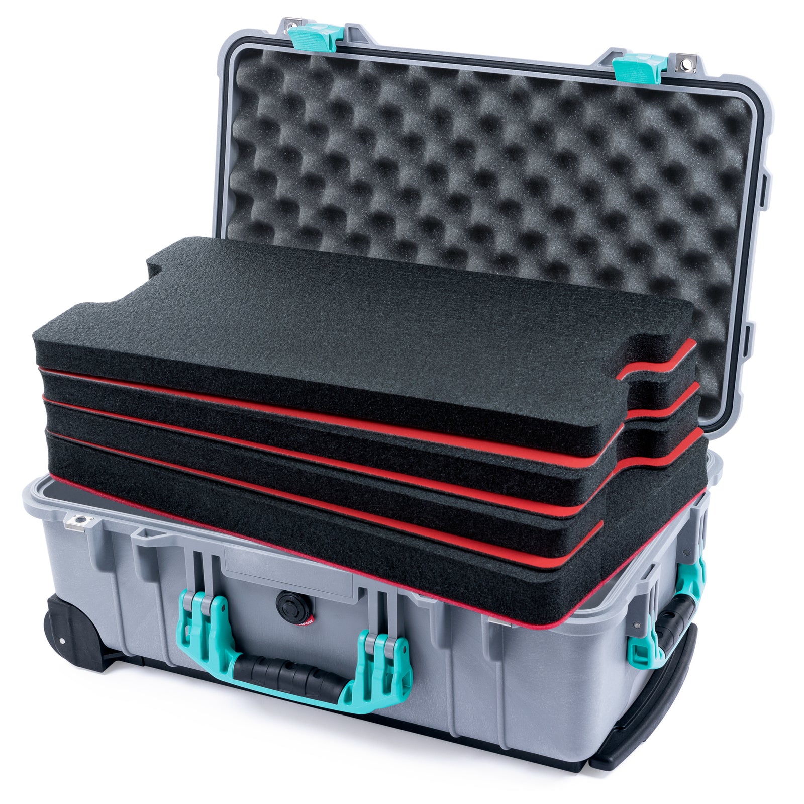 Pelican 1510 Case - Silver & Teal