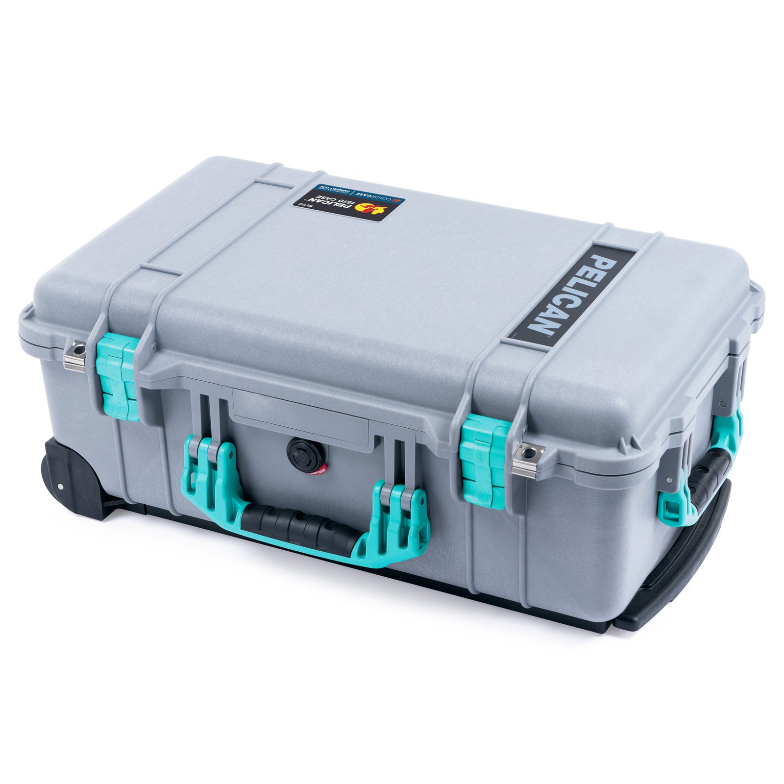 Pelican 1510 Case - Silver & Teal