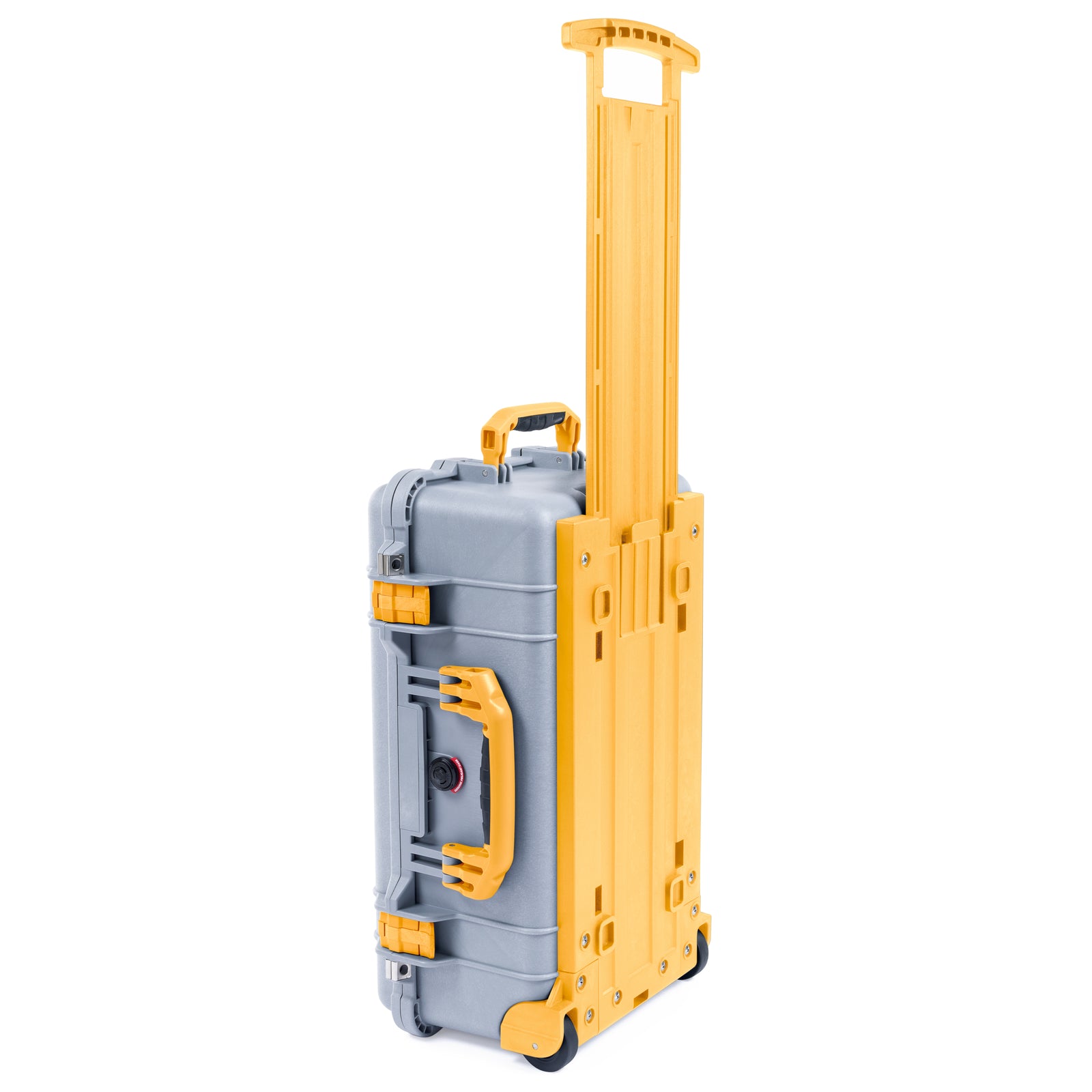 Pelican 1510 Case - Silver & Yellow Trolley