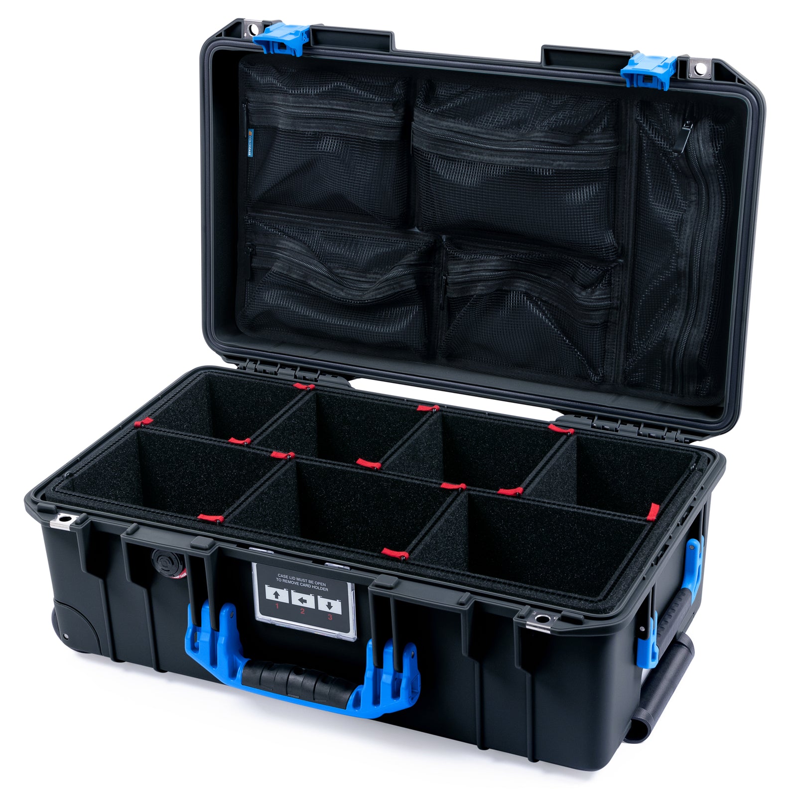 Pelican 1535 Air Carry-on Case - Black & Blue