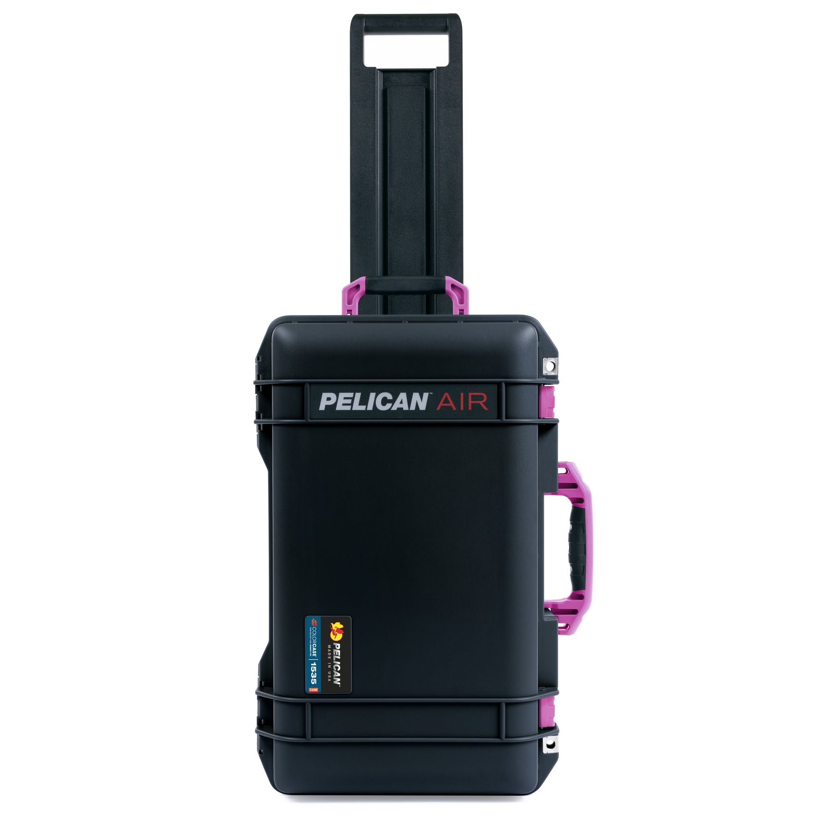 Pelican 1535 Air Carry-on Case - Black & Magenta Trolley