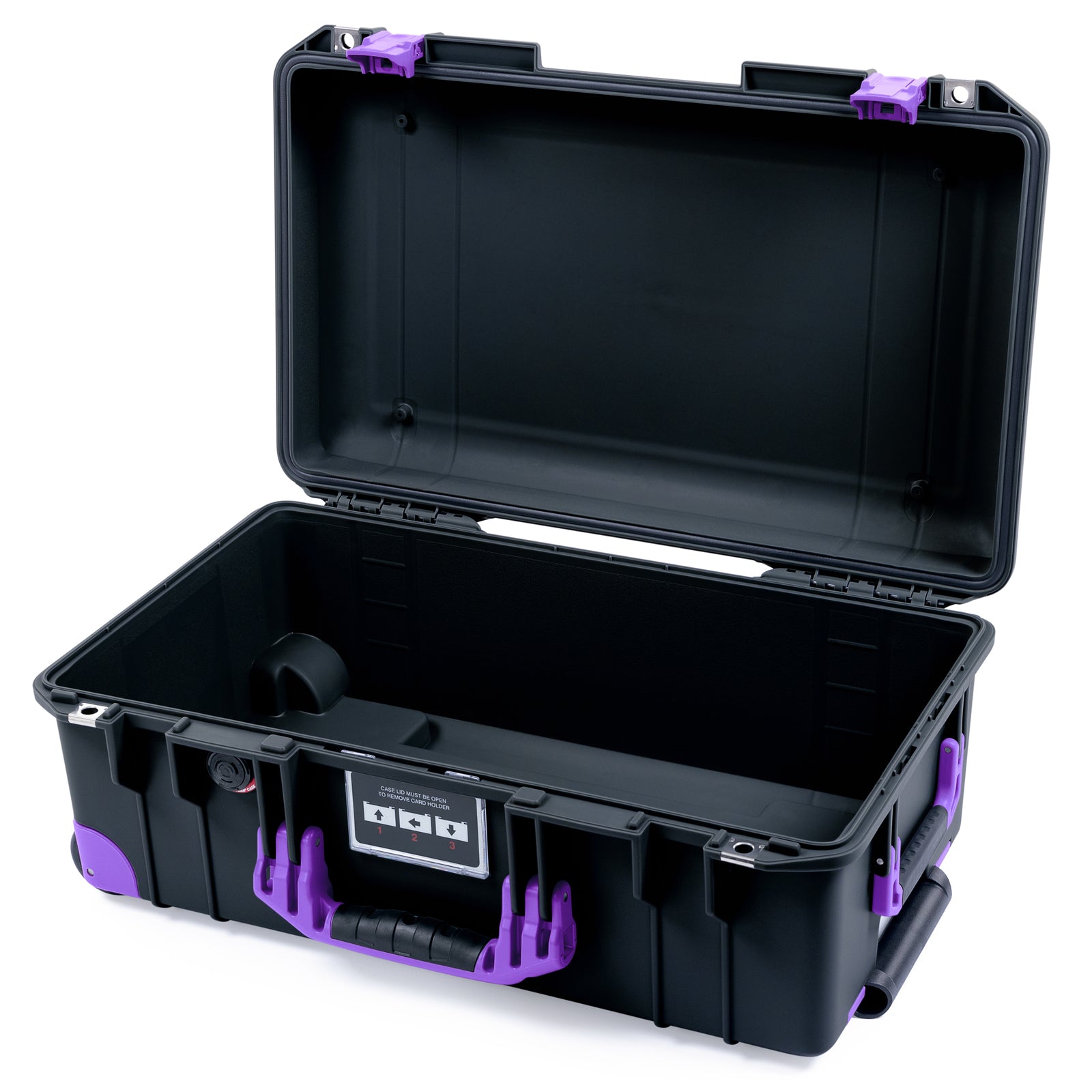 Pelican 1535 Air Carry-on Case - Black & Purple Trolley