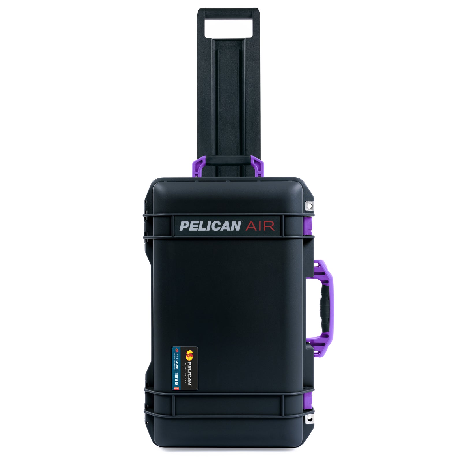 Pelican 1535 Air Carry-on Case - Black & Purple Trolley