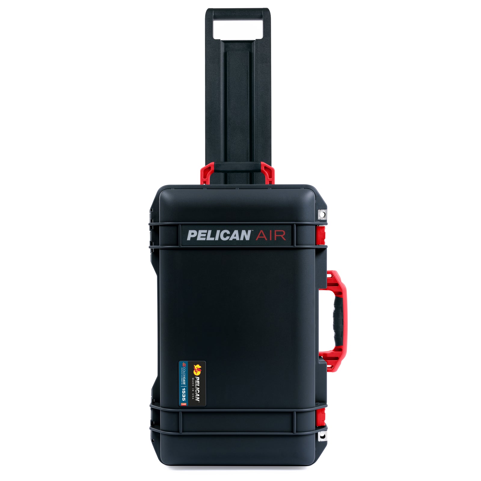 Pelican 1535 Air Carry-on Case - Black & Red Trolley