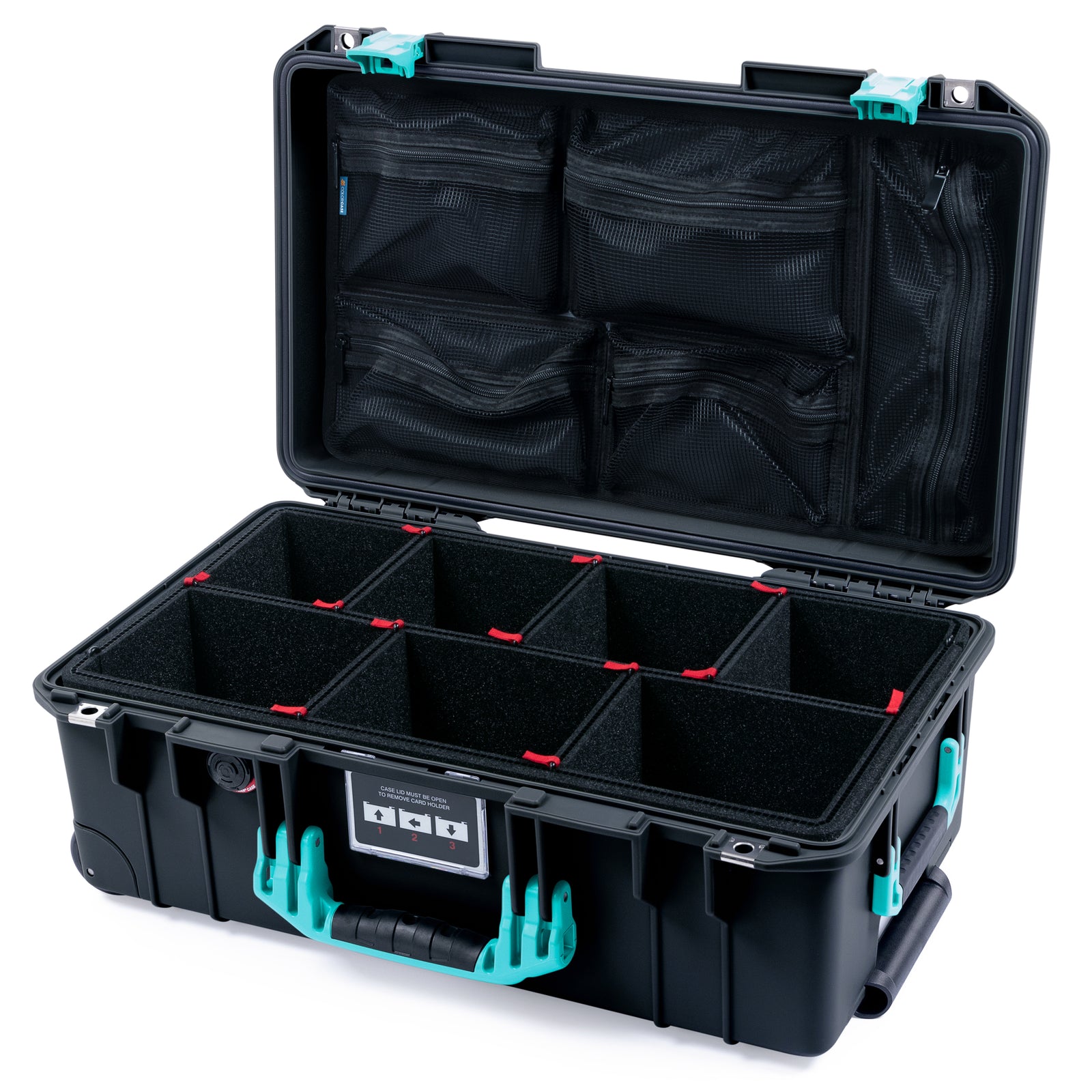 Pelican 1535 Air Carry-on Case - Black & Teal