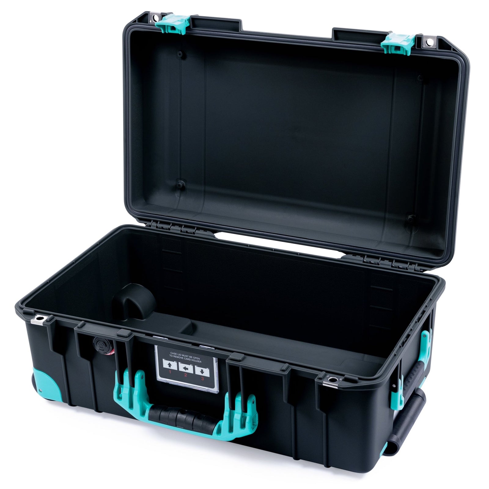 Pelican 1535 Air Carry - on Case - Black & Teal Trolley - Empty
