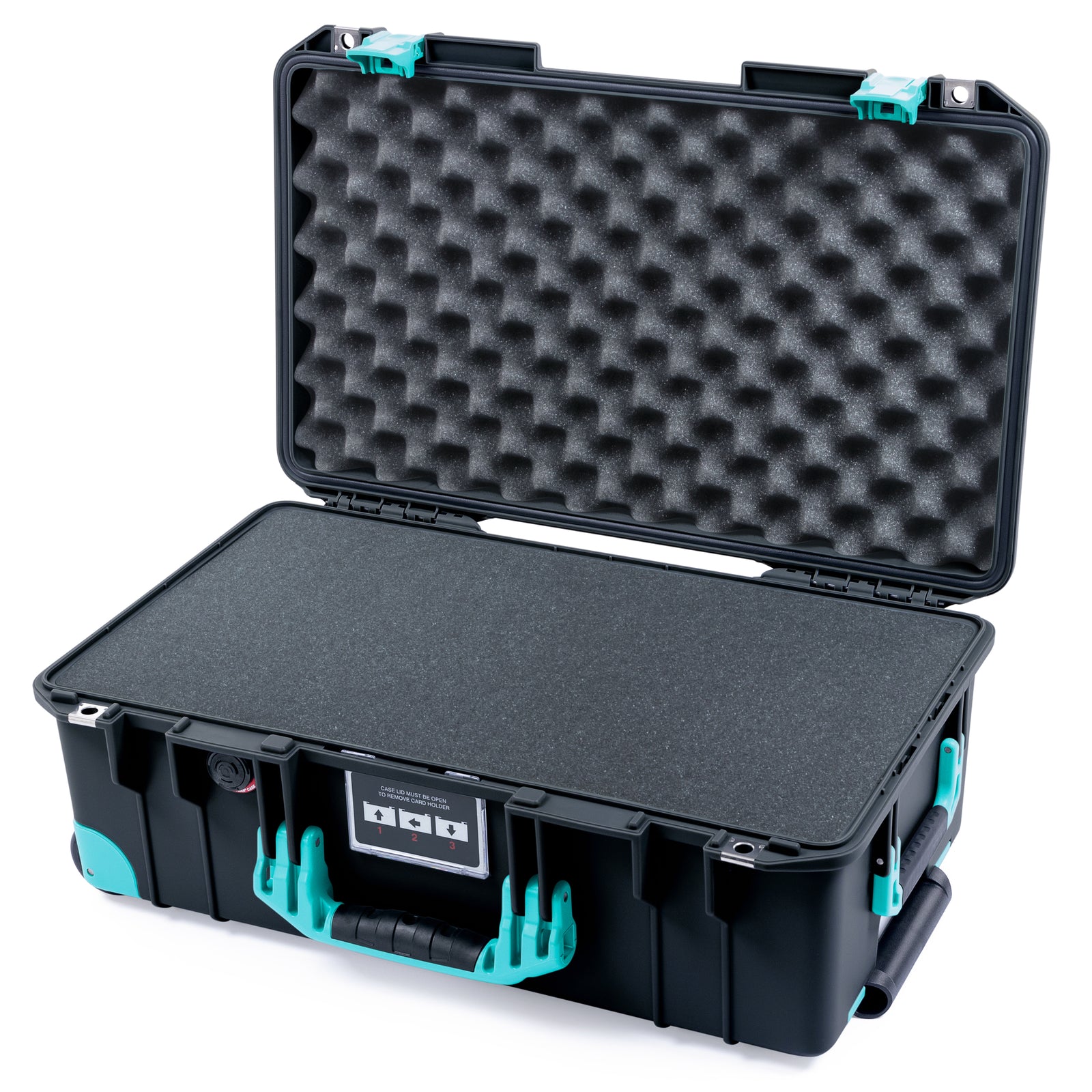 Pelican 1535 Air Carry-on Case - Black & Teal Trolley
