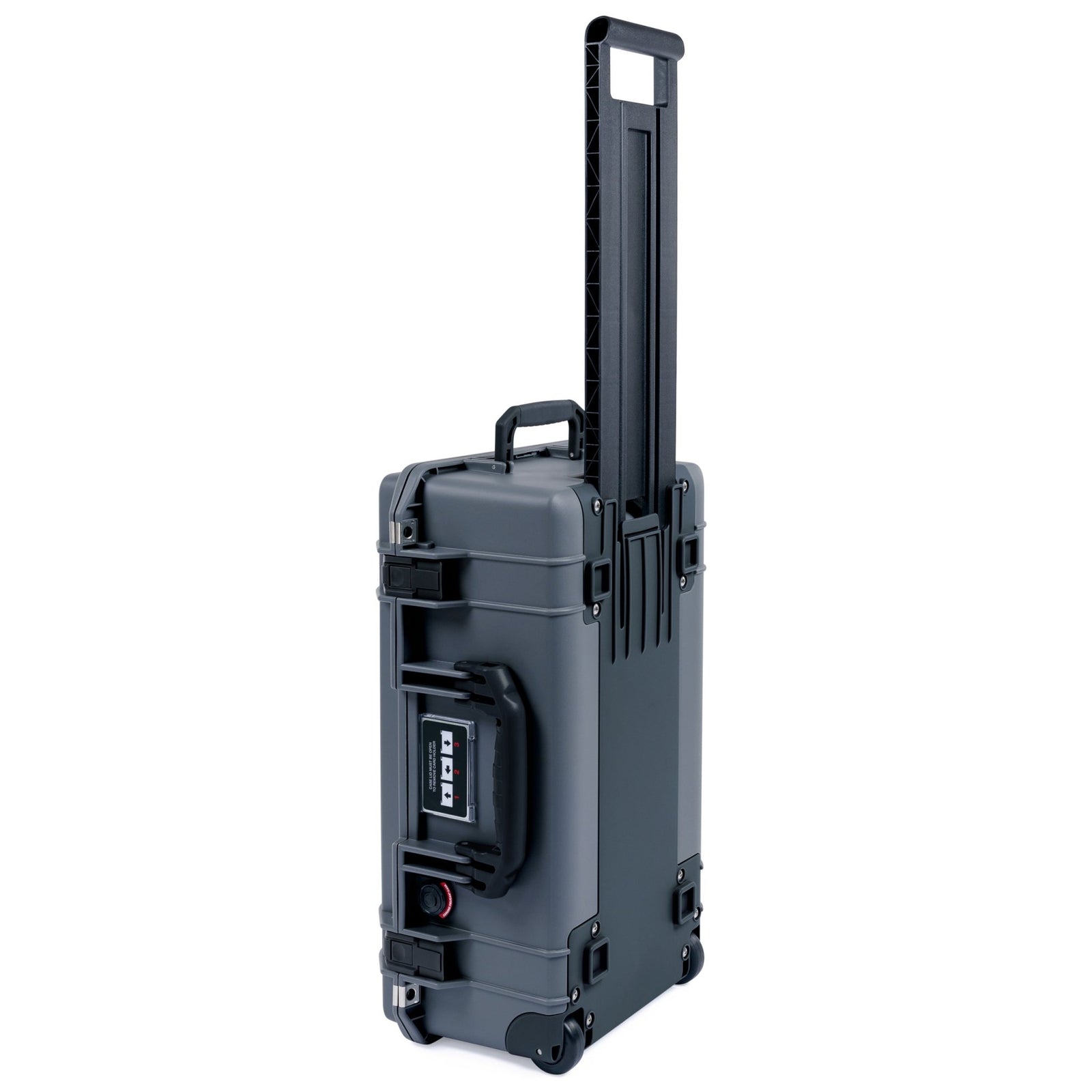 Pelican 1535 Air Carry-on Case - Charcoal & Black Trolley - Flay Closed View