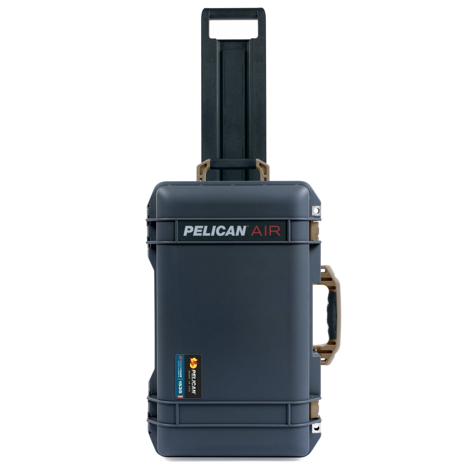 Pelican 1535 Air Carry - on Case - Charcoal & Dark Desert Dirt Trolley - Empty