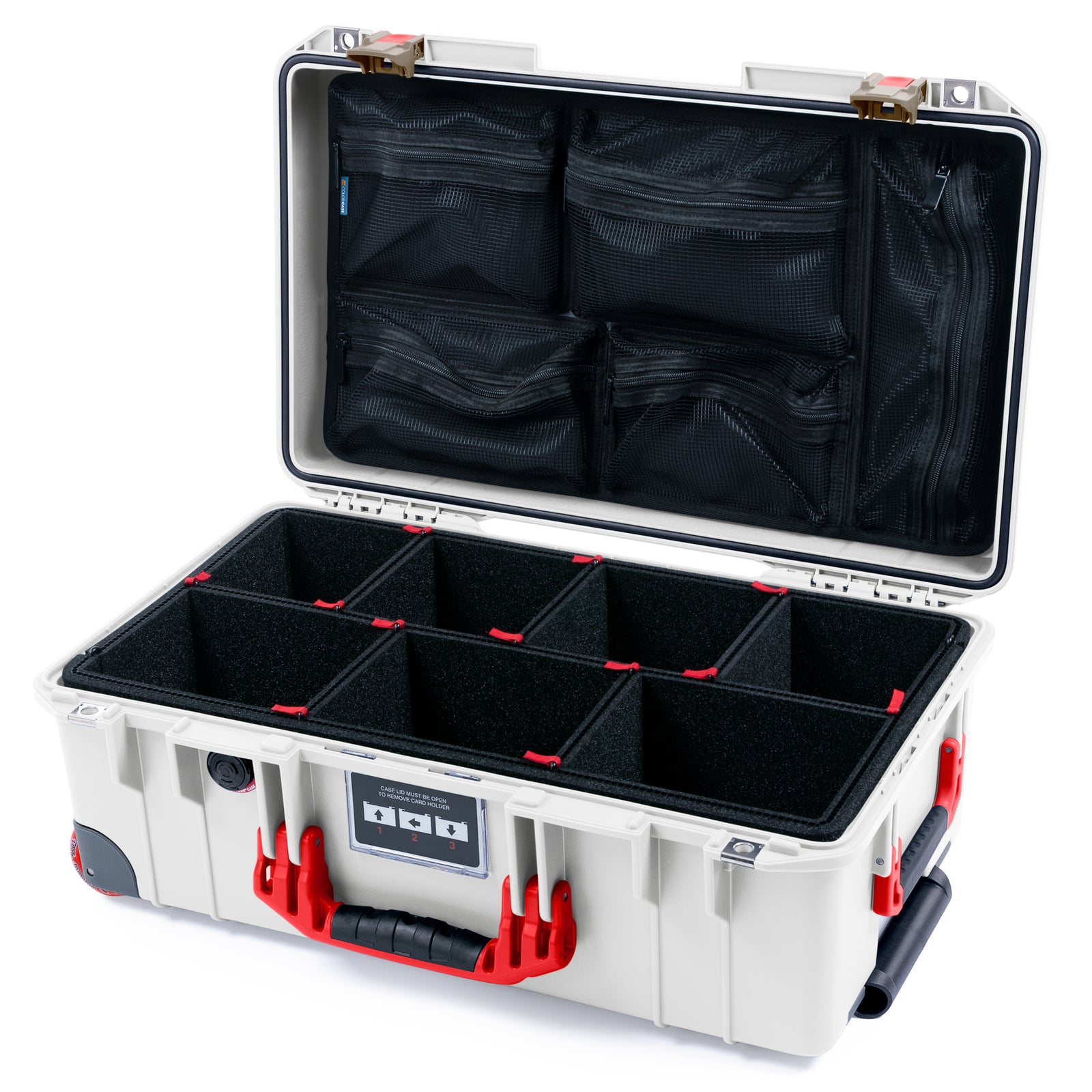 Pelican 1535 Air City Series Case - Vegas Away - TrekPak Divider System / Mesh Lid Organizer