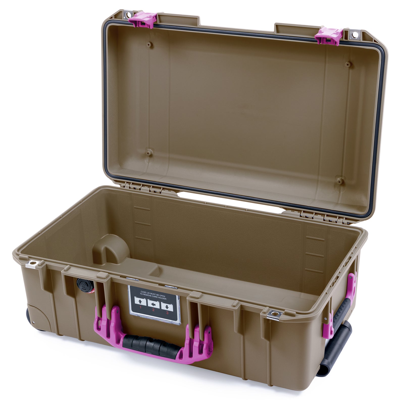 Pelican 1535 Air Carry-on Case - Dark Desert Dirt & Magenta