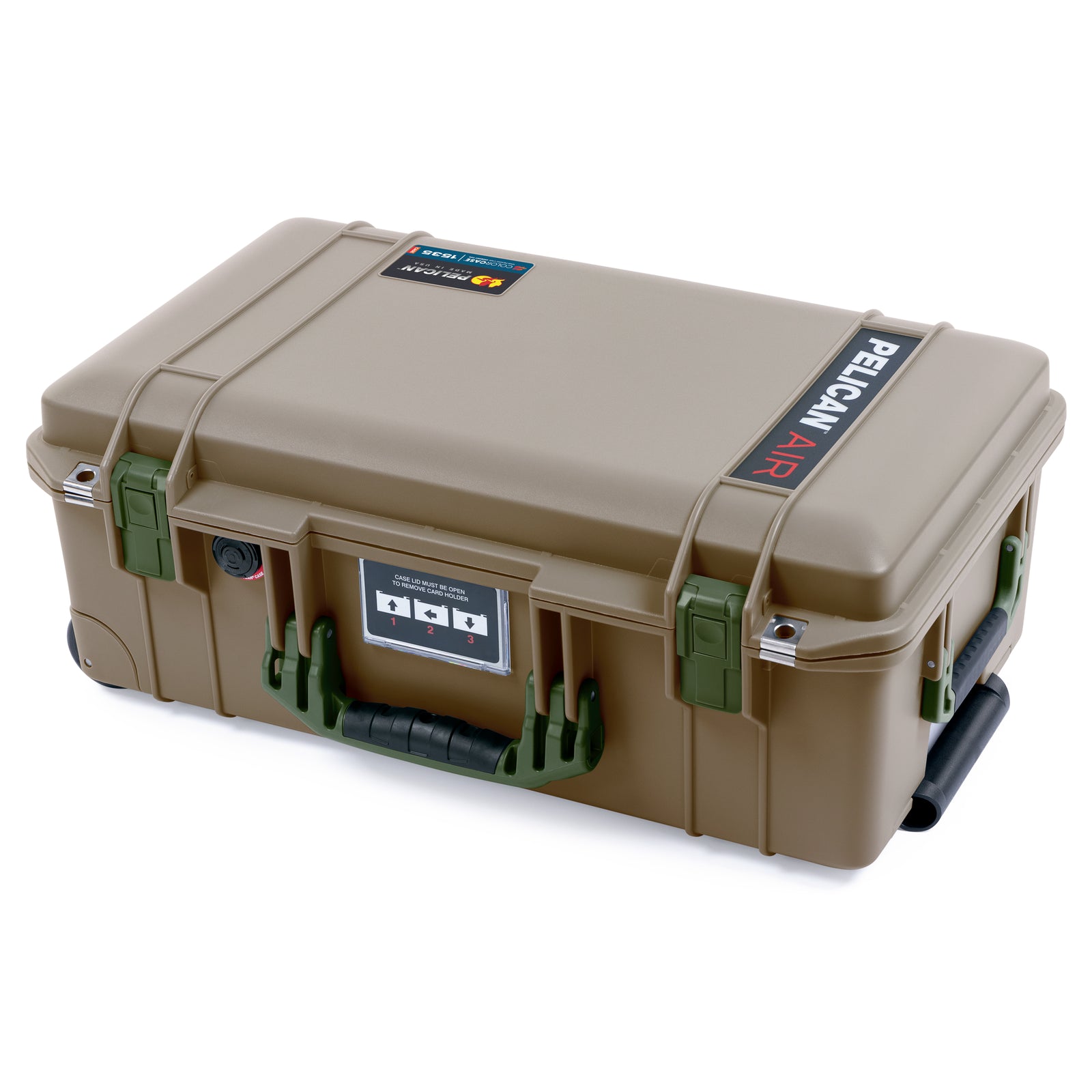 Pelican 1535 Air Carry-on Case - Dark Desert Dirt & OD Green