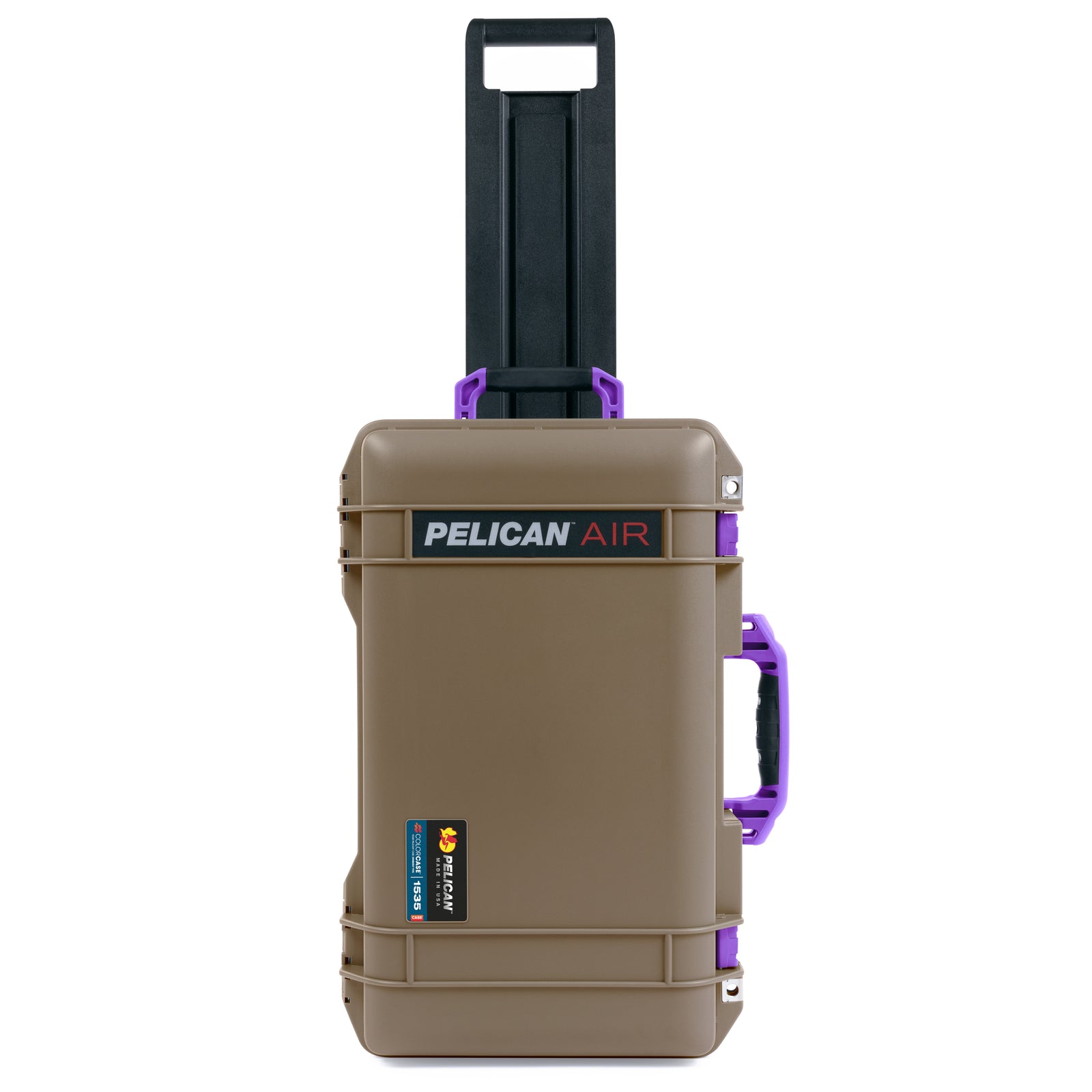 Pelican 1535 Air Carry-on Case - Dark Desert Dirt & Purple