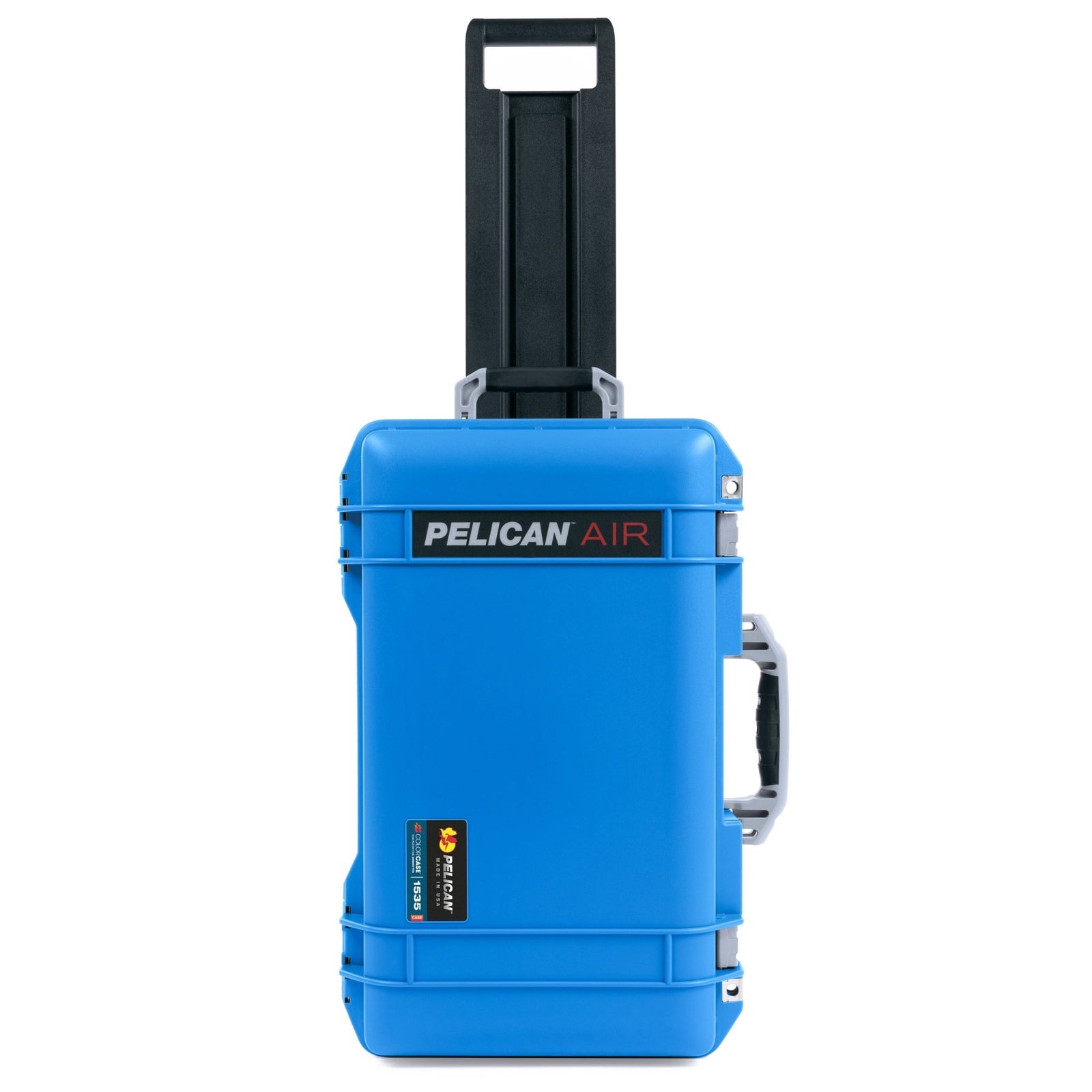 Pelican 1535 Air Carry - on Case - Electric Blue & Silver Trolley - Empty