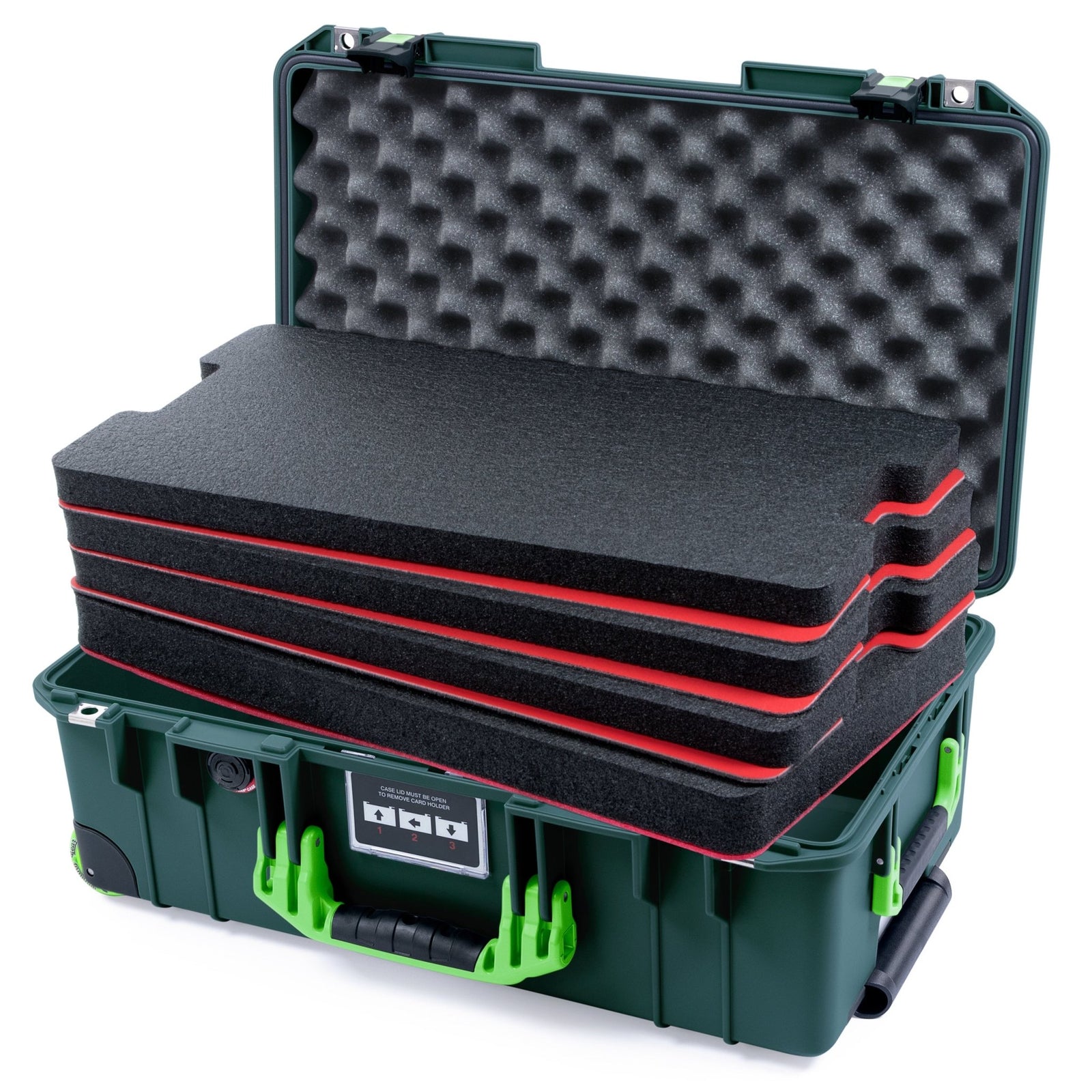 Pelican 1535 Air Formula Series Case - Silverstone - DIY Tool Foam Kit / Convoluted Lid Foam