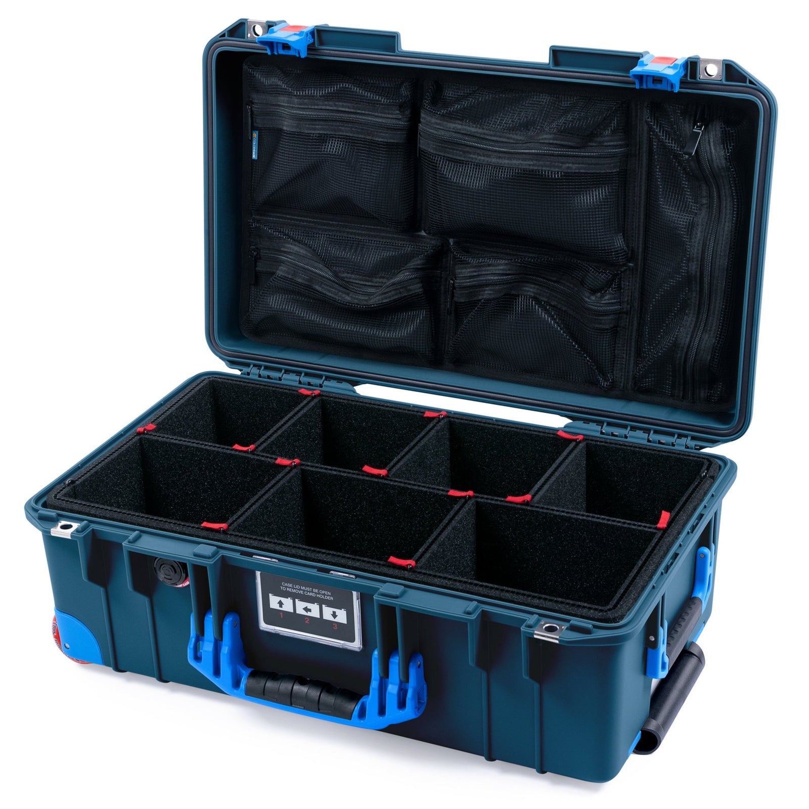 Pelican 1535 Air Formula Series Case - Grove - TrekPak Divider System / Mesh Lid Organizer