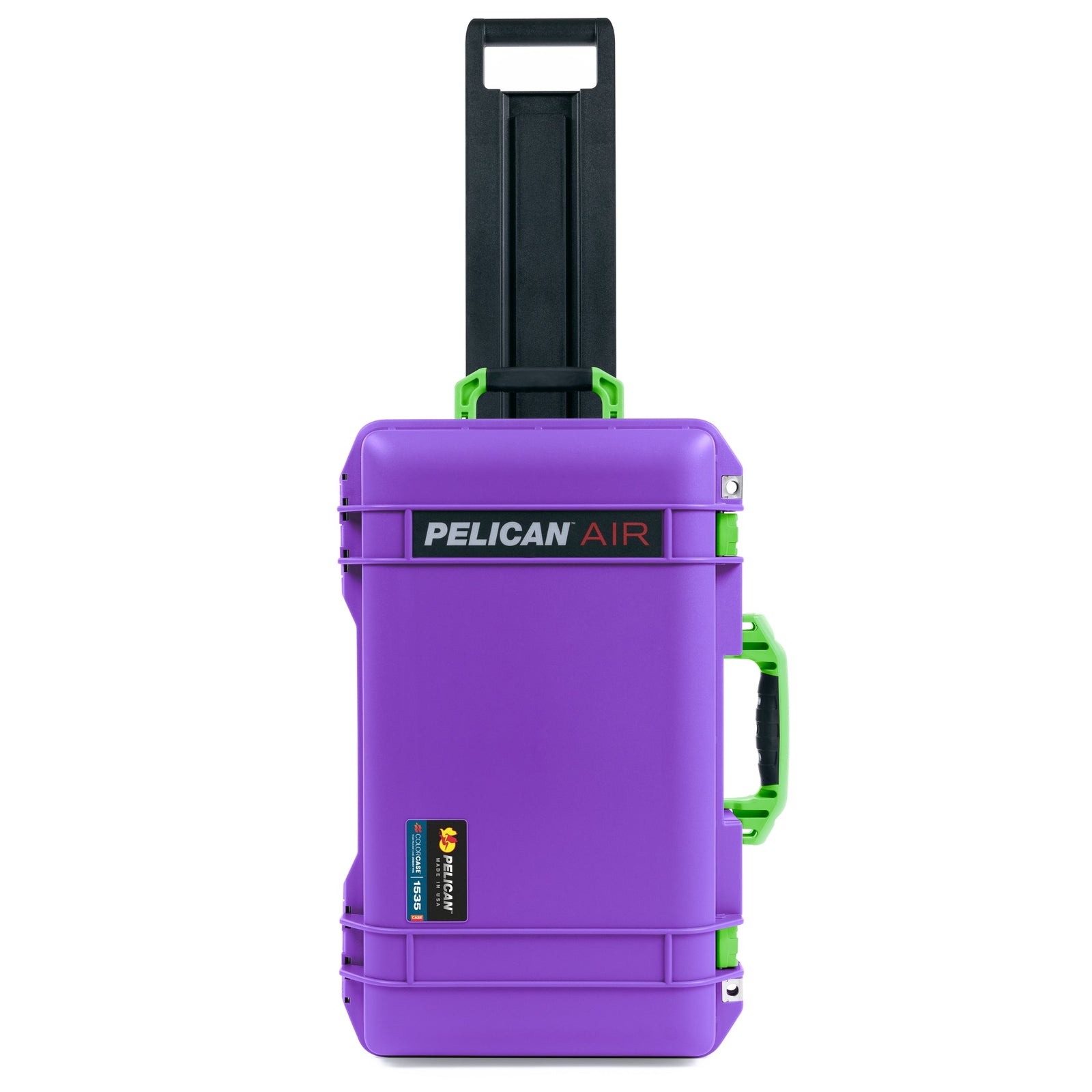Pelican 1535 Air Carry-on Case - Galaxy Purple & Lime Green