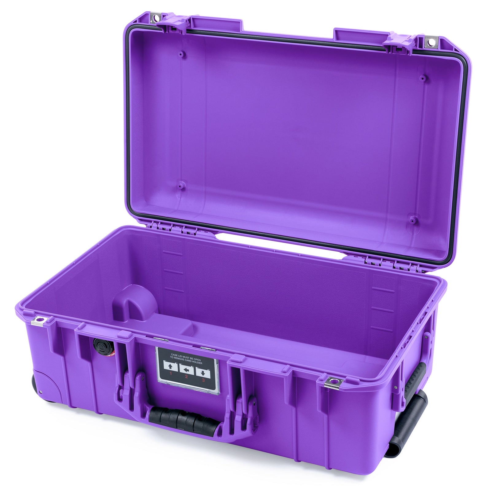 Purple Pelican 1535 Air Carry-on Case with Purple Handles and Latches - Empty