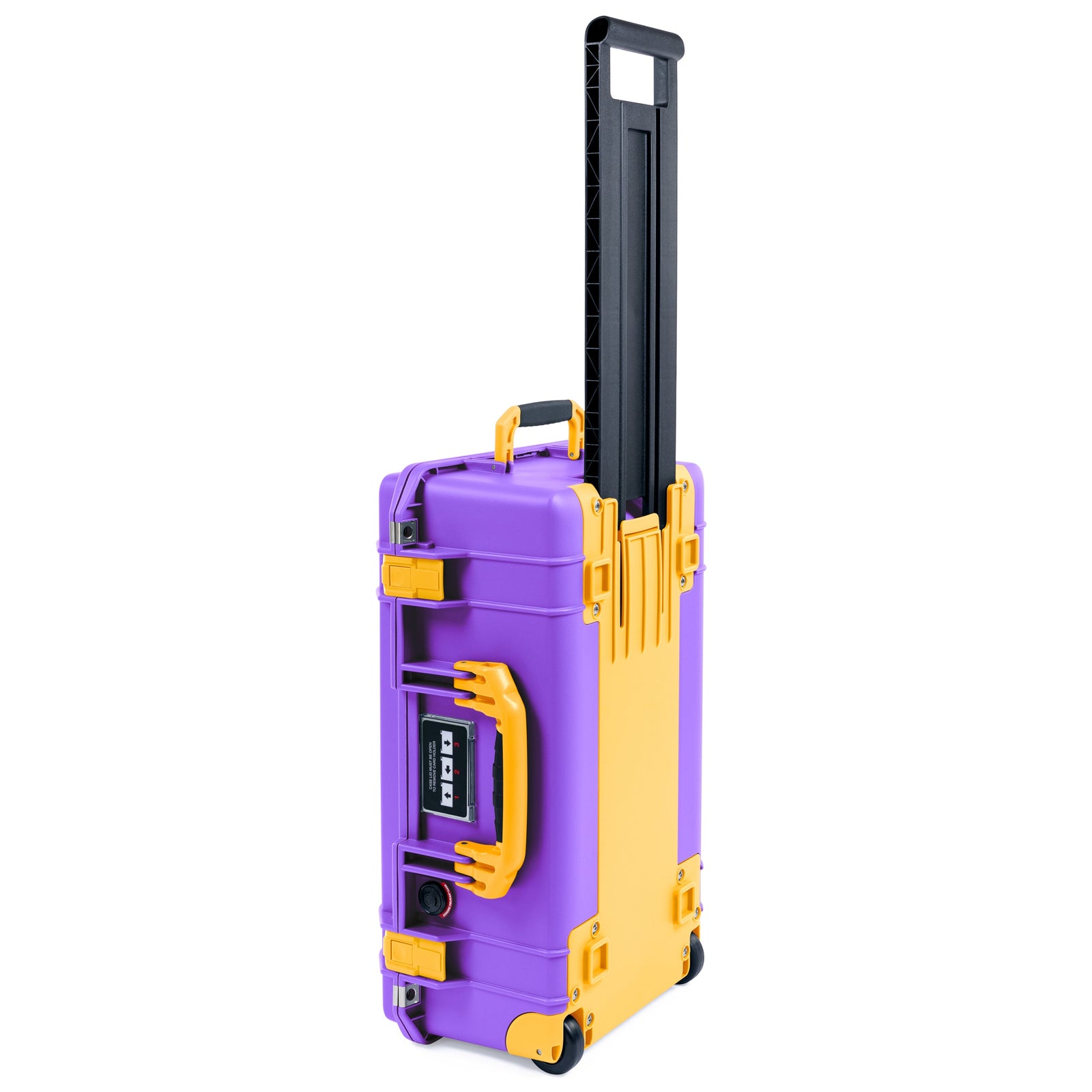 Pelican 1535 Air Carry-on Case - Galaxy Purple & Yellow Trolley