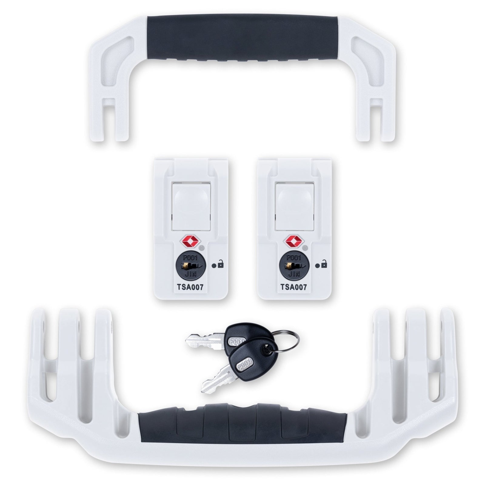 Pelican 1535 Air Replacement Handles & Latches Set - White TSA -