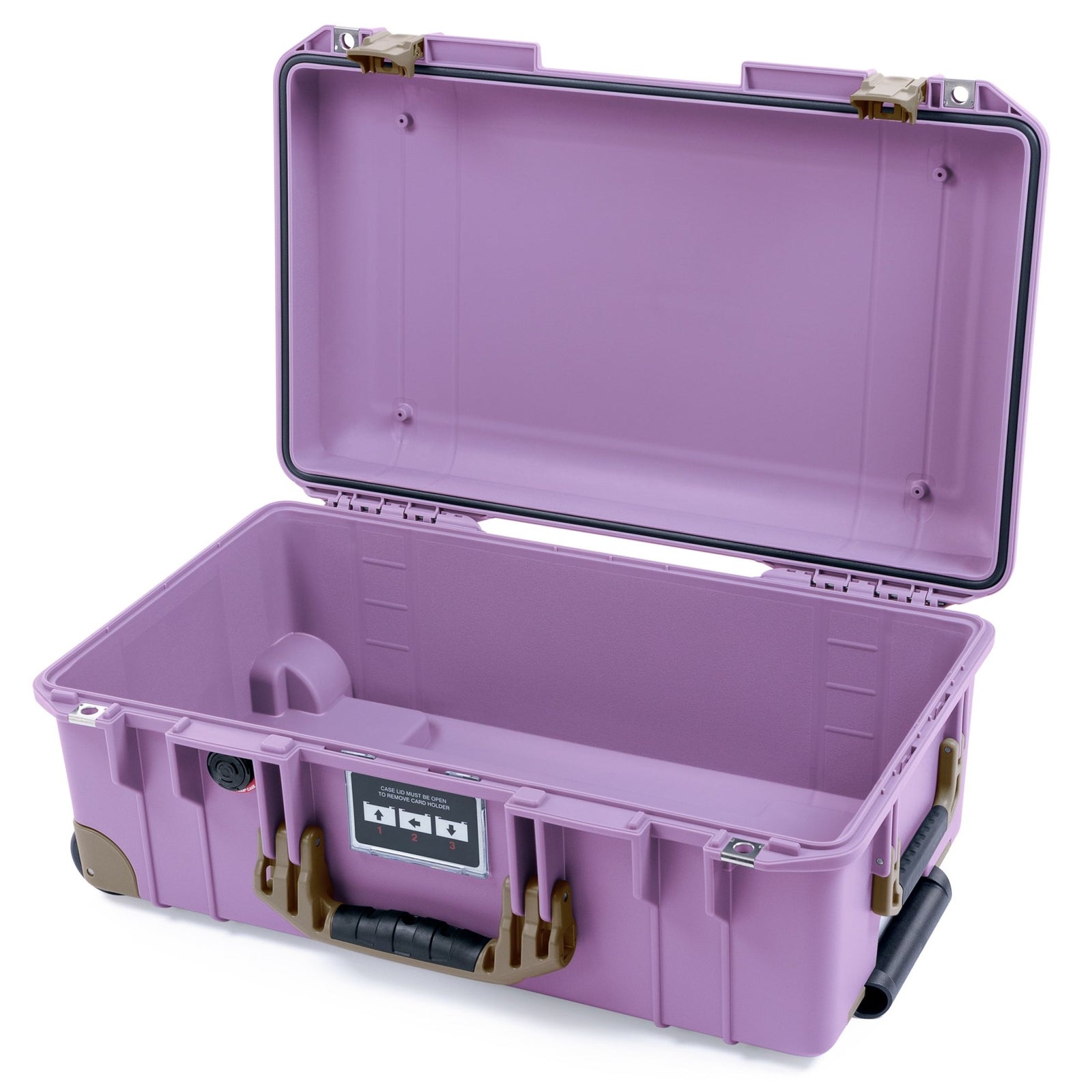 Pelican 1535 Air Carry - on Case - Lilac & Dark Desert Dirt Trolley - Empty