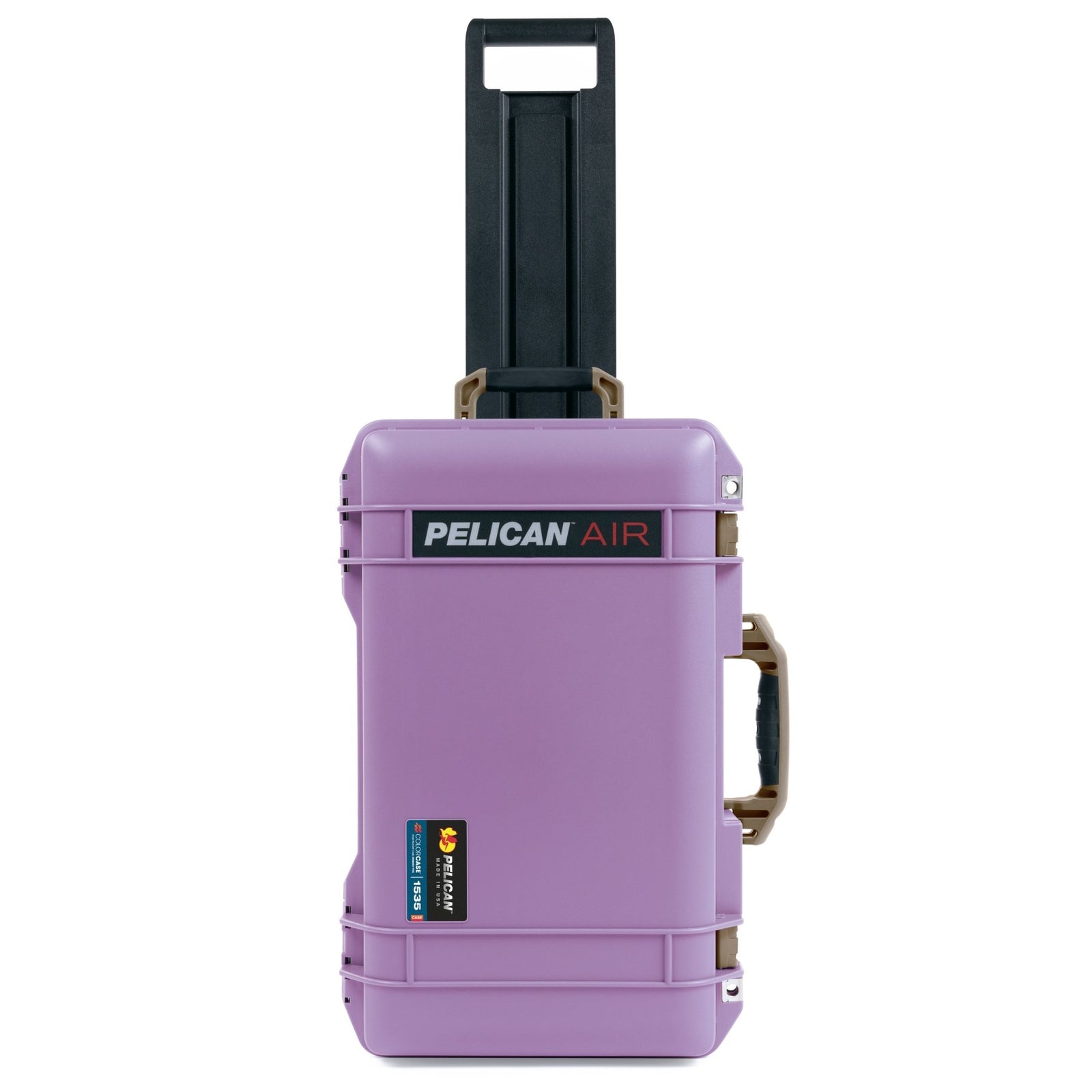 Pelican 1535 Air Carry - on Case - Lilac & Dark Desert Dirt Trolley - Empty