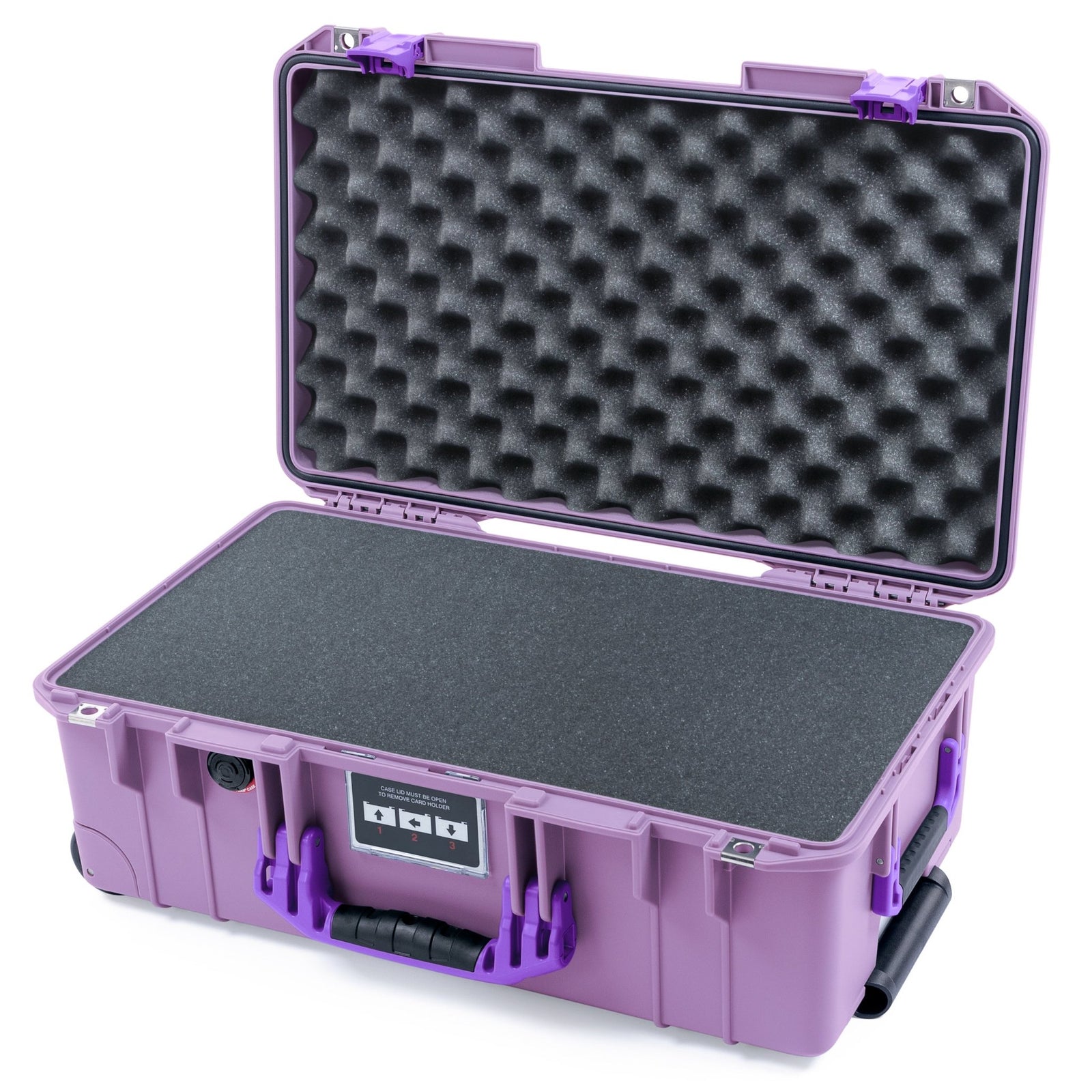 Pelican 1535 Air Carry - on Case - Lilac & Purple - Pick & Pluck Foam / Convoluted Lid Foam