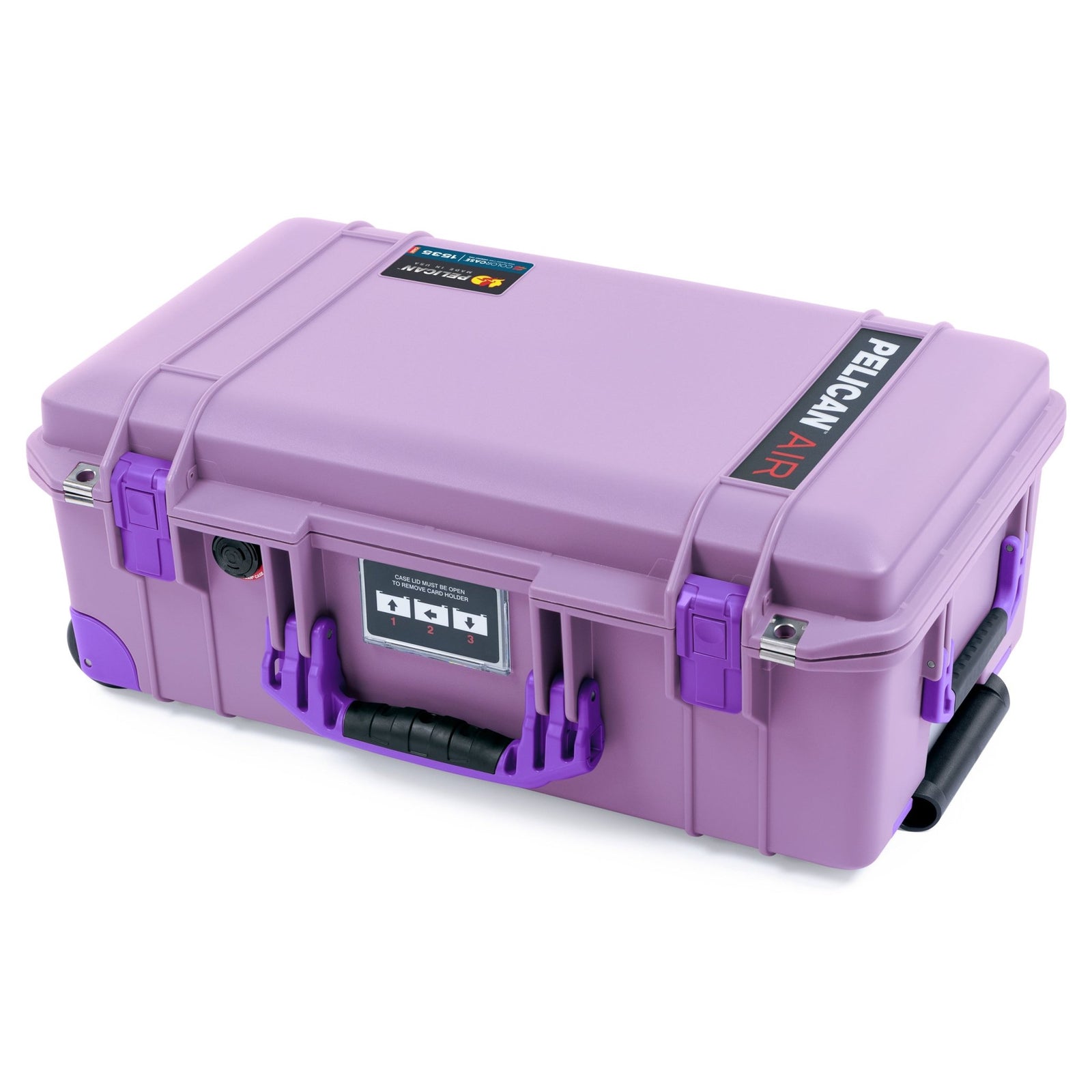 Pelican 1535 Air Carry - on Case - Lilac & Purple Trolley - Empty